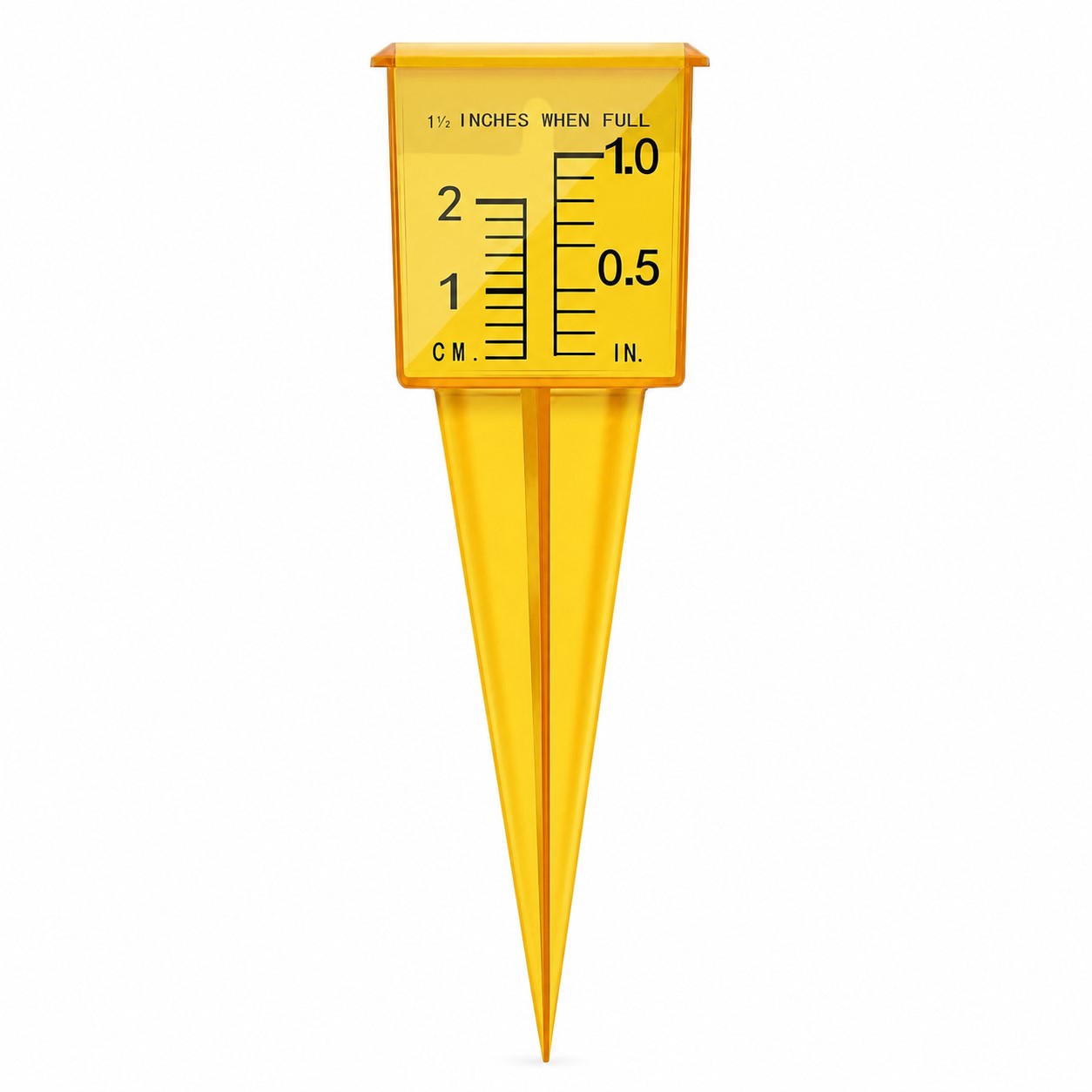 Compact Plastic Stake Rain Gauge — view 2