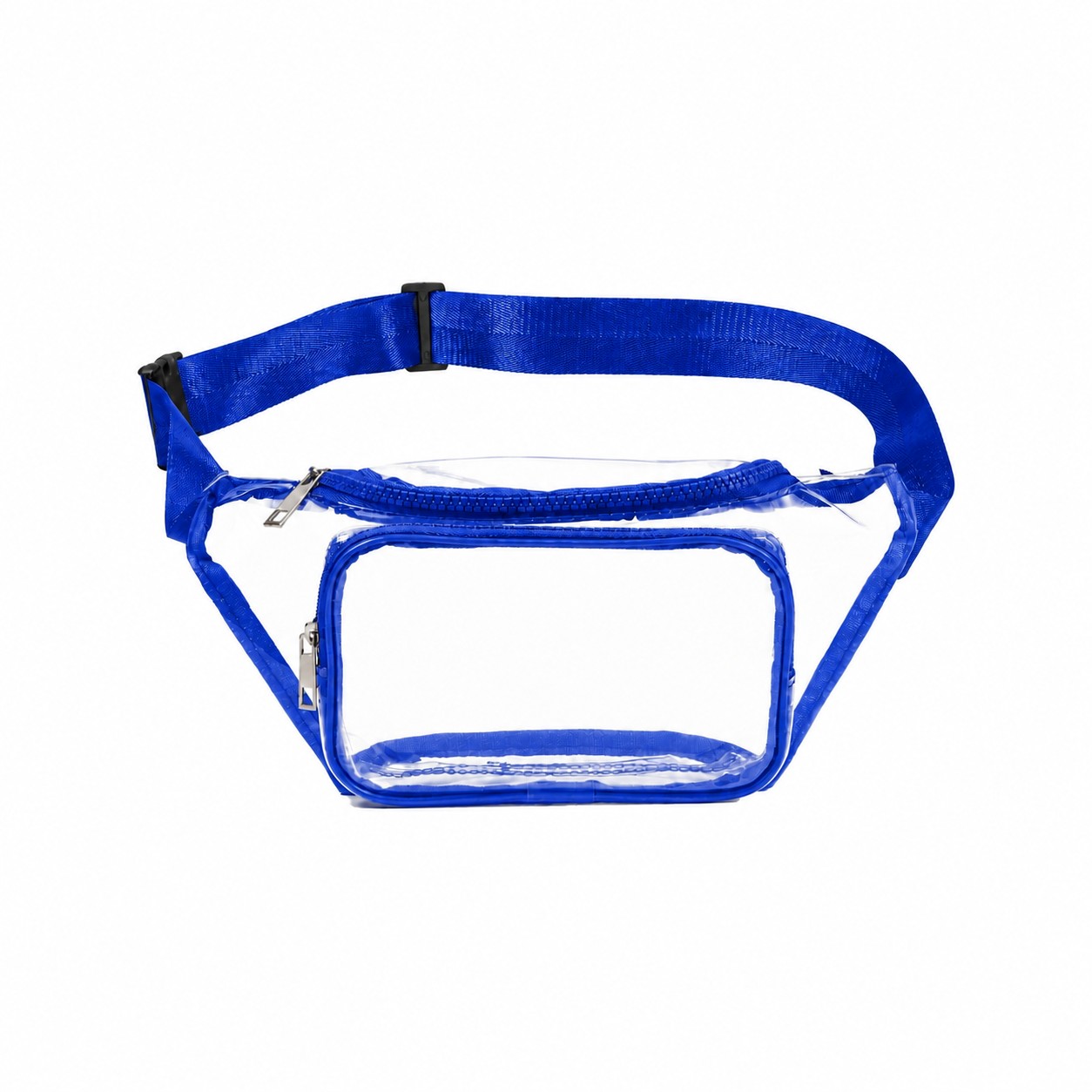 Clear PVC Fanny Pack — Royal Blue