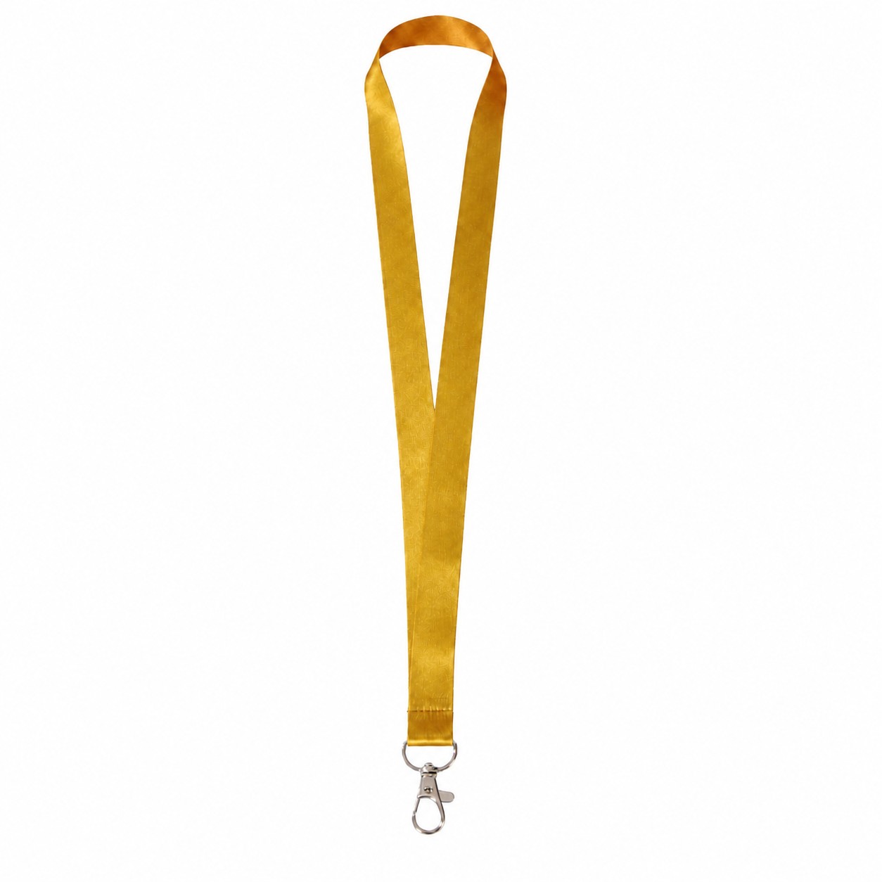 Recycled RPET Badge Lanyard — Brass Gold