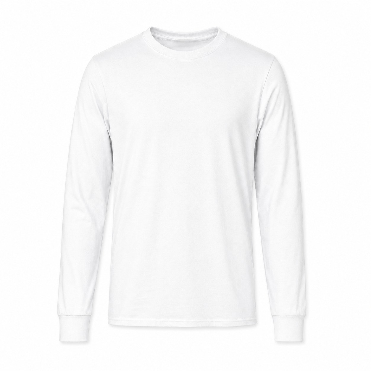Blend Long Sleeve Crewneck Shirt — White