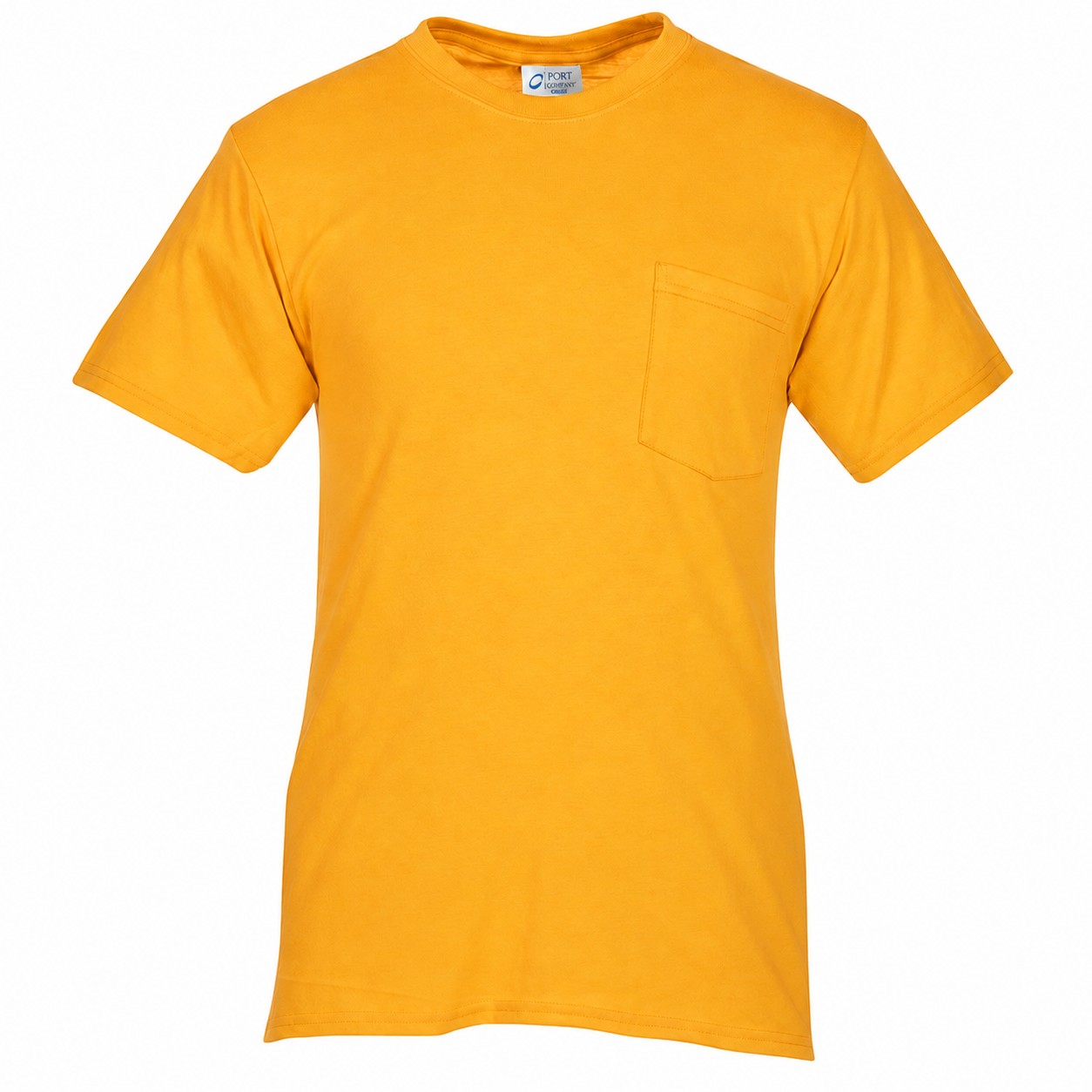 Pocket Cotton Polyester Tee — Gold
