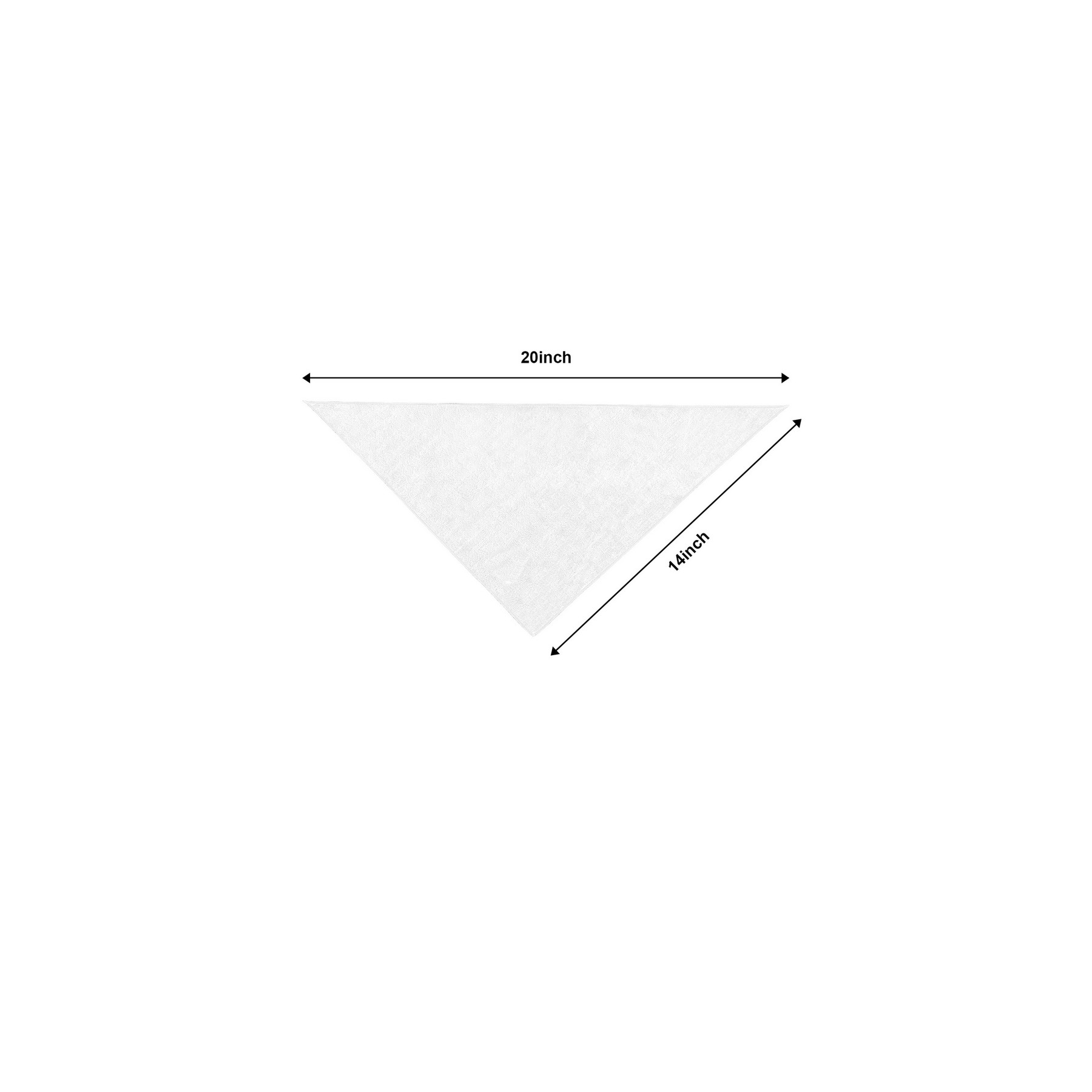 Cotton Triangle Pet Bandana — view 2