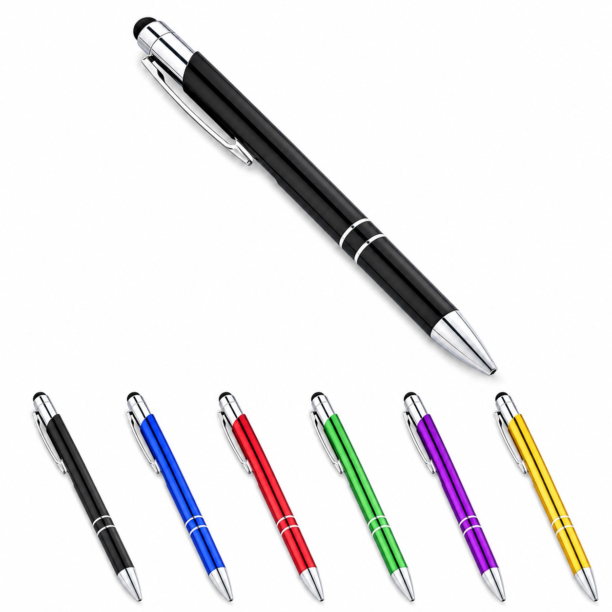 Retractable Stylus Ballpoint Pen