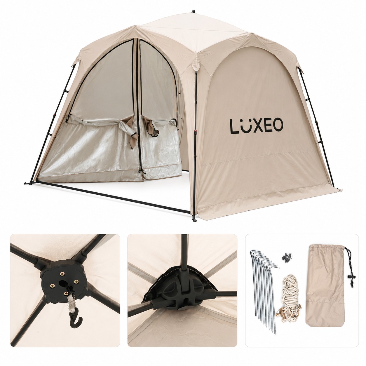 Khaki Patio Display Tent