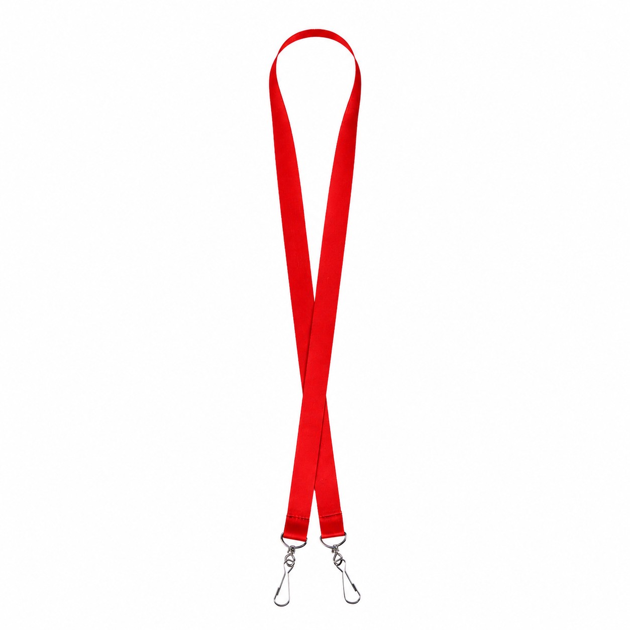 Open End Polyester Lanyard — Red
