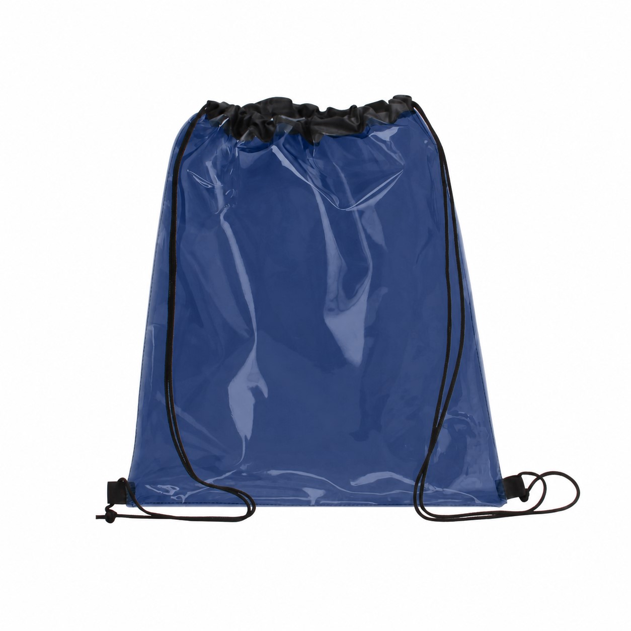 PVC Drawstring Bag — Navy Blue