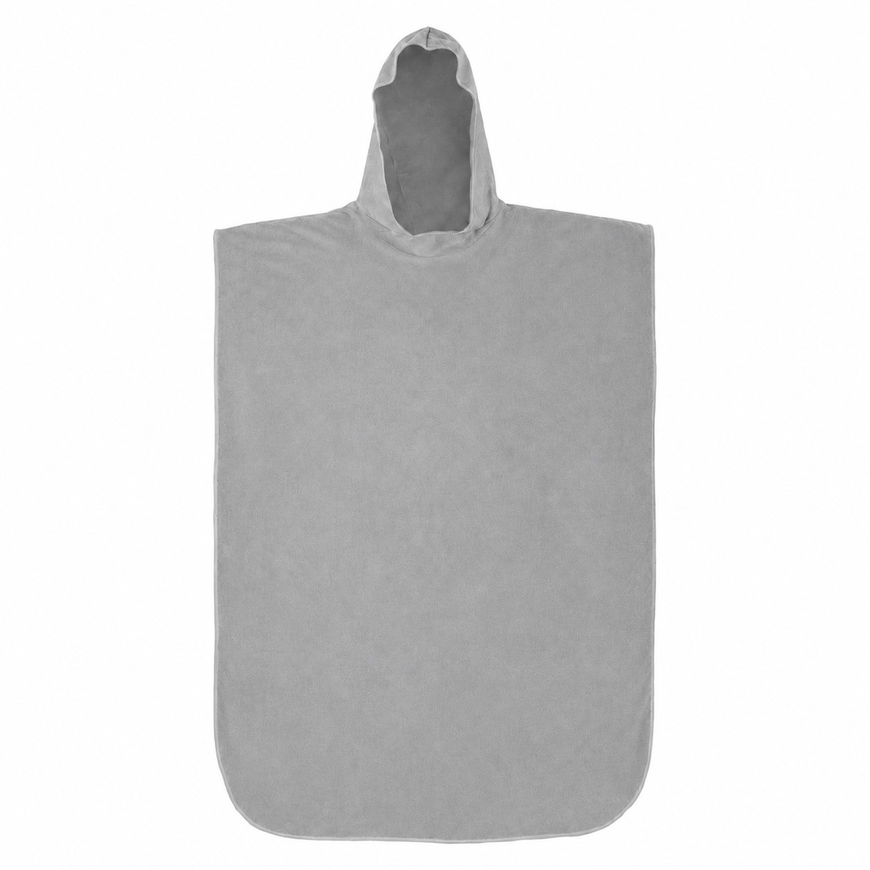 Adult Hooded Towel Poncho — Gray