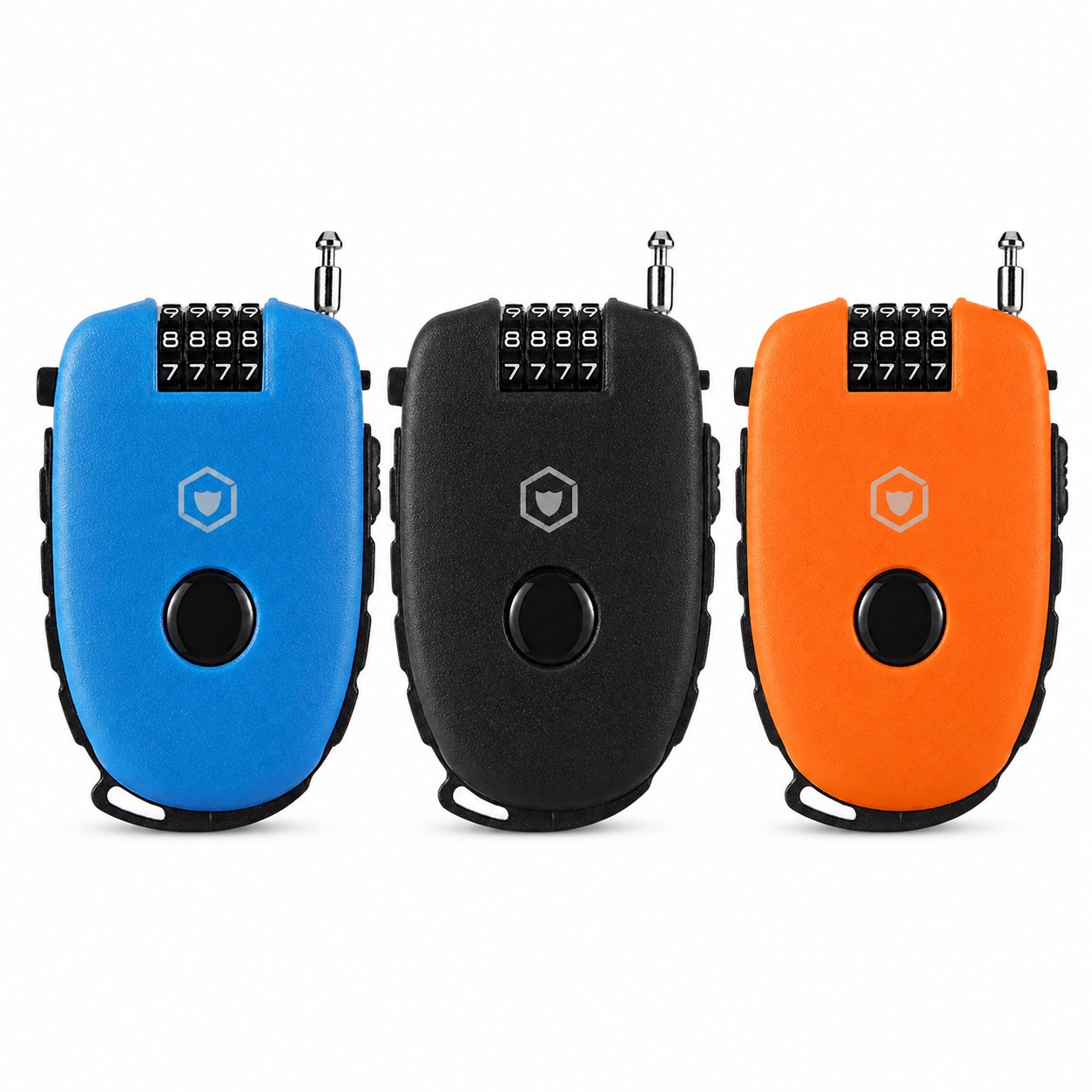 Compact Retractable Four-Digit Combination Lock