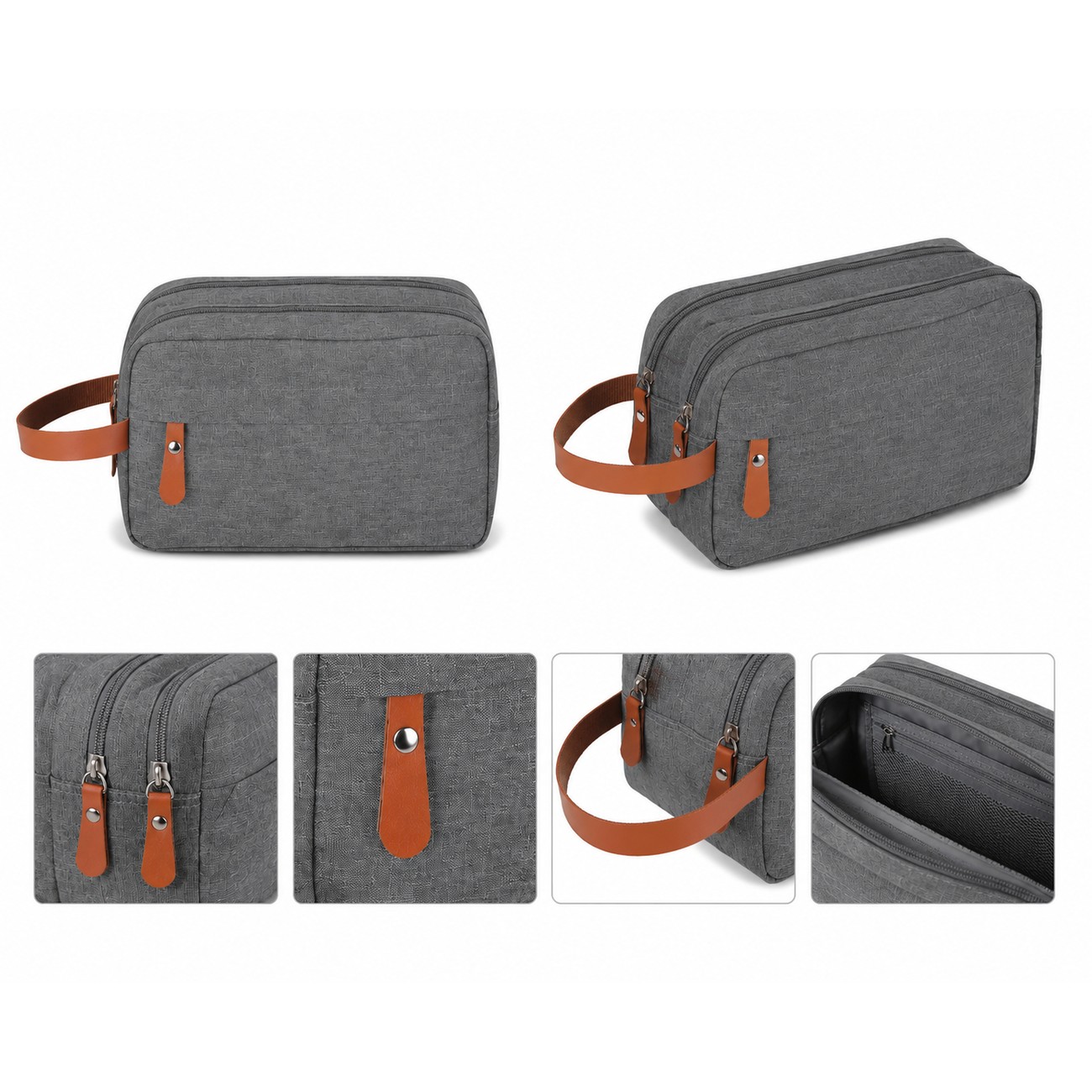 300D Polyester Roomy Toiletry Bag