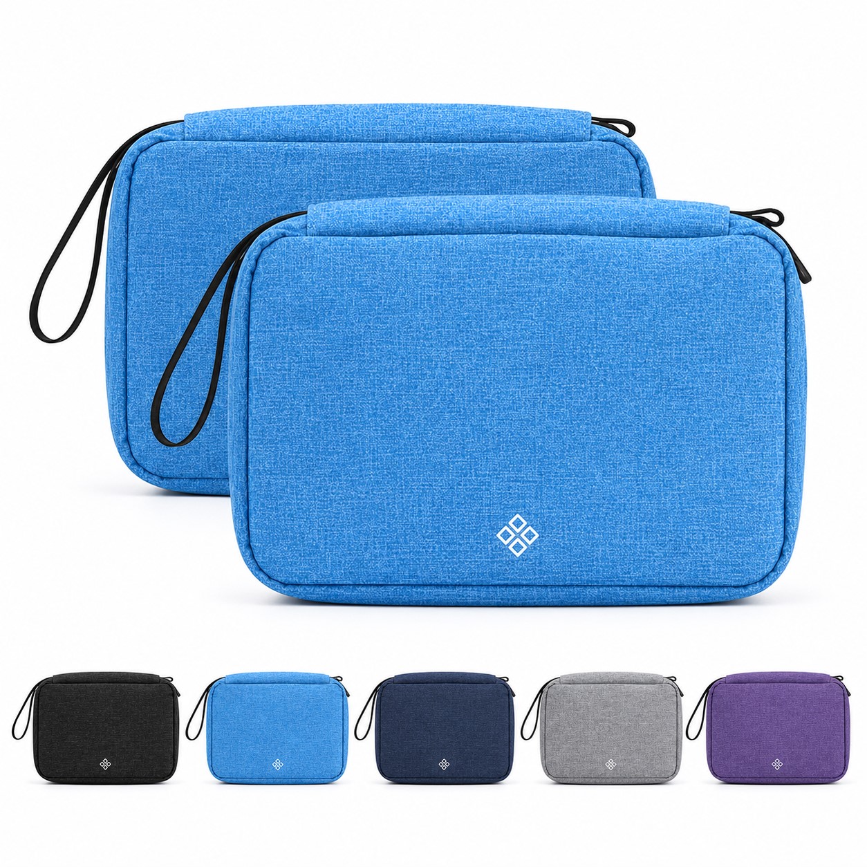 300D Polyester Hanging Toiletry Bag With Hook