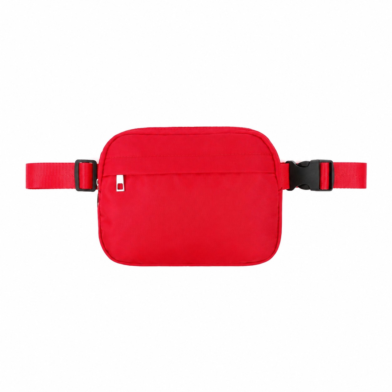 Nylon Roomy Fanny Pack — Red