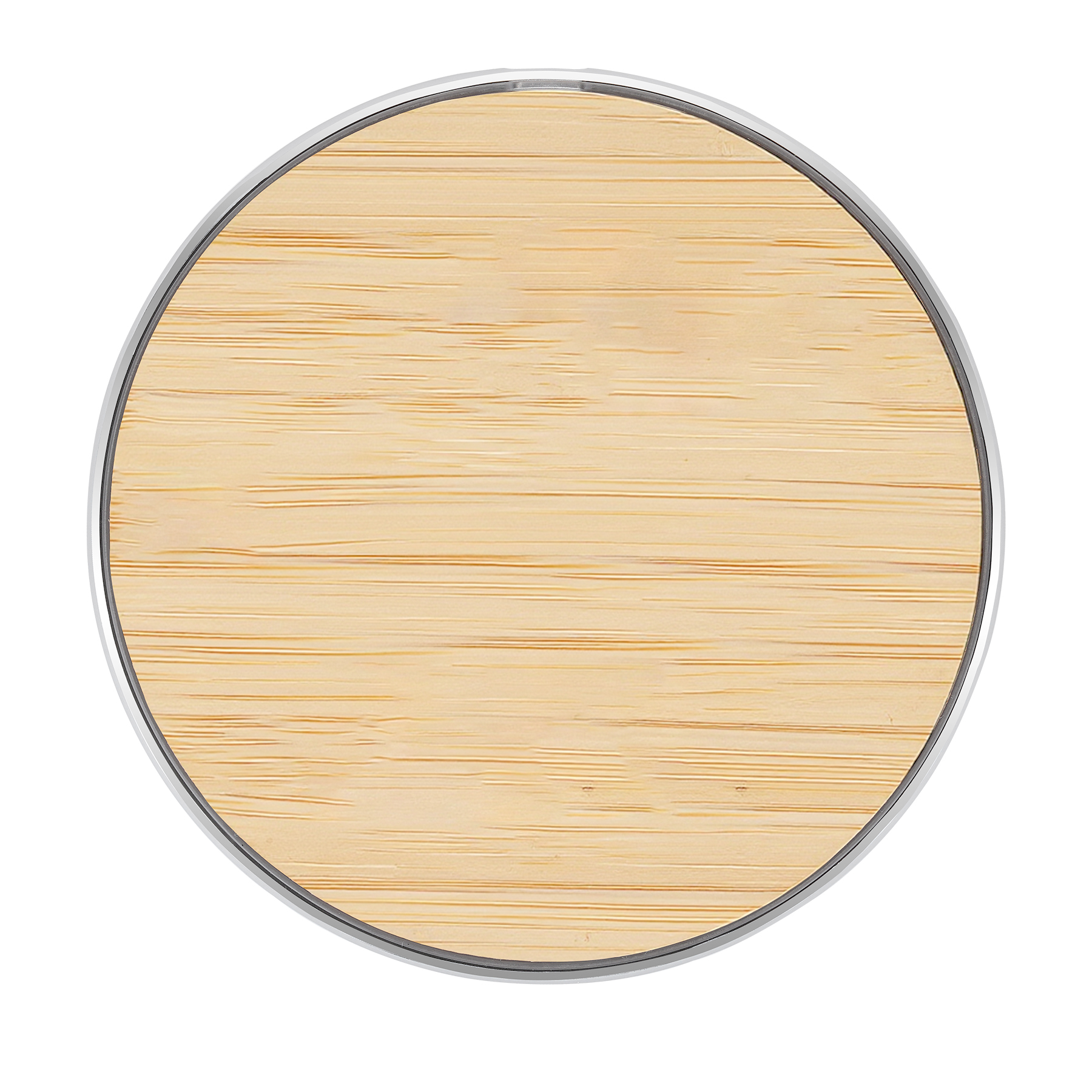15W Bamboo Wireless Charging Pad — view 2