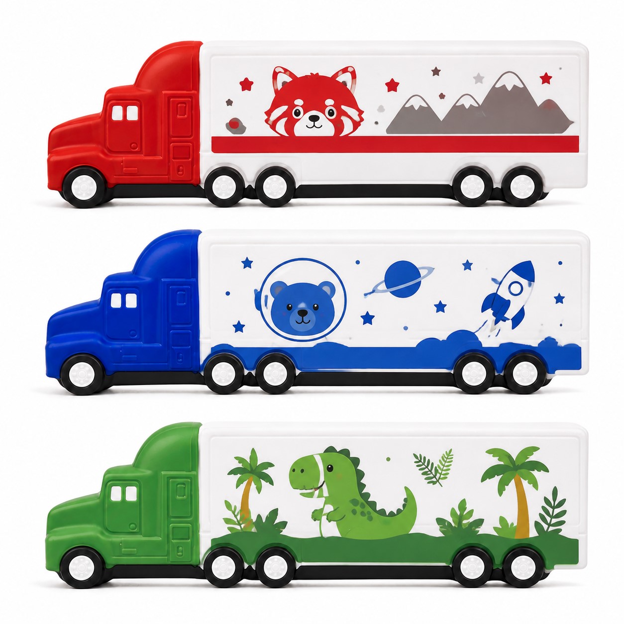 EVA Foam Tractor Trailer Squeeze Toy