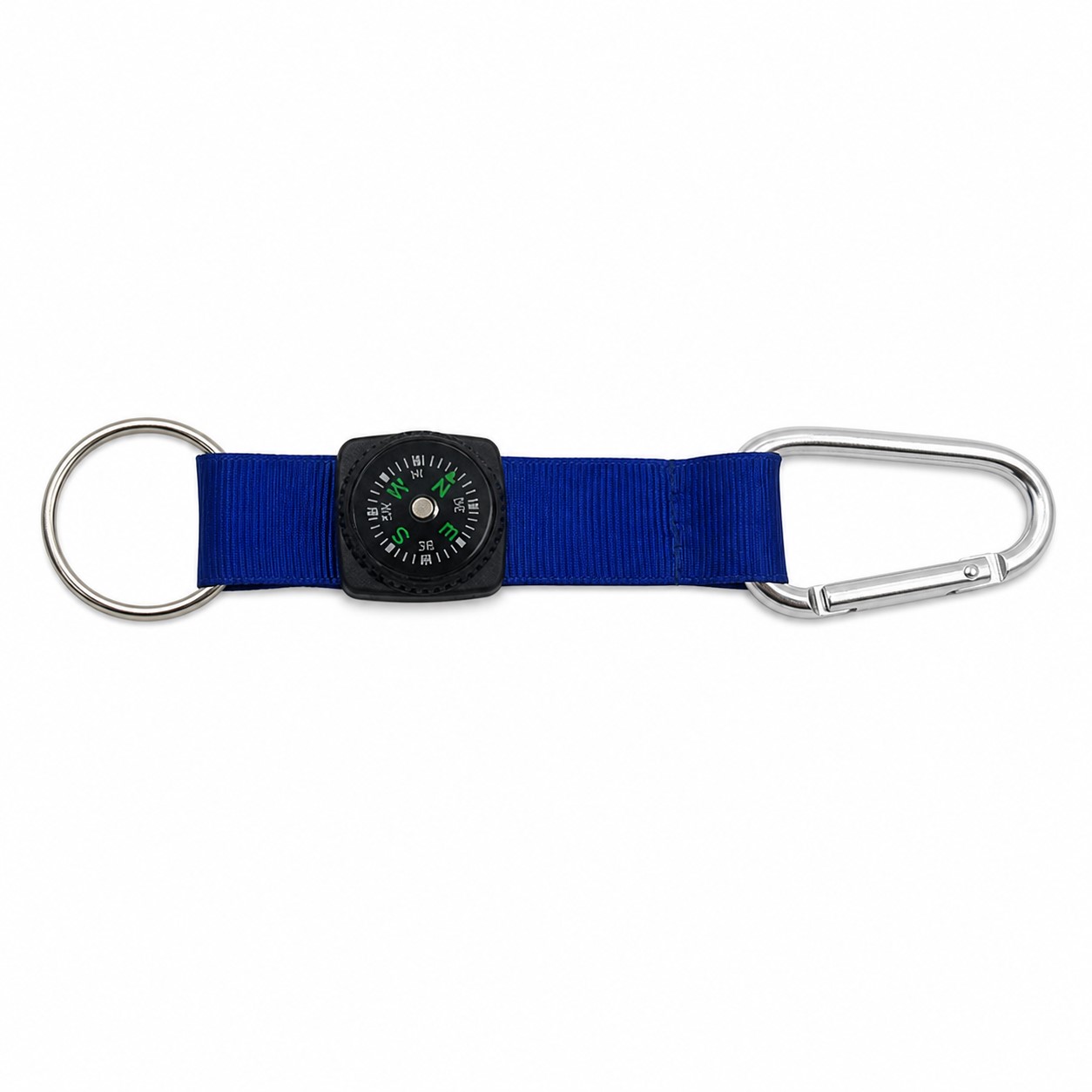 Compass Webbing Keychain With Aluminum Carabiner — view 2