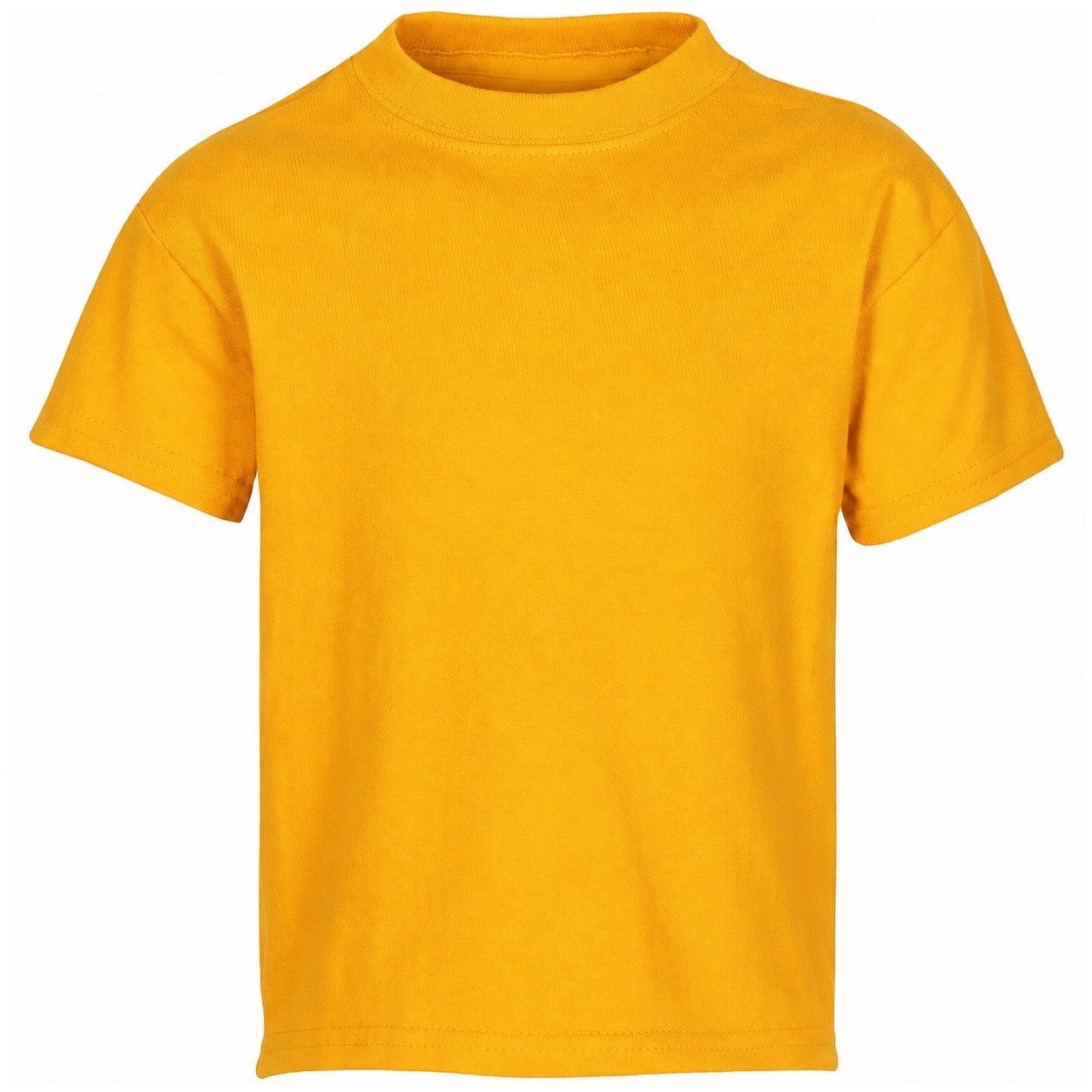 Youth Cotton-Polyester Blend T-Shirt — Gold