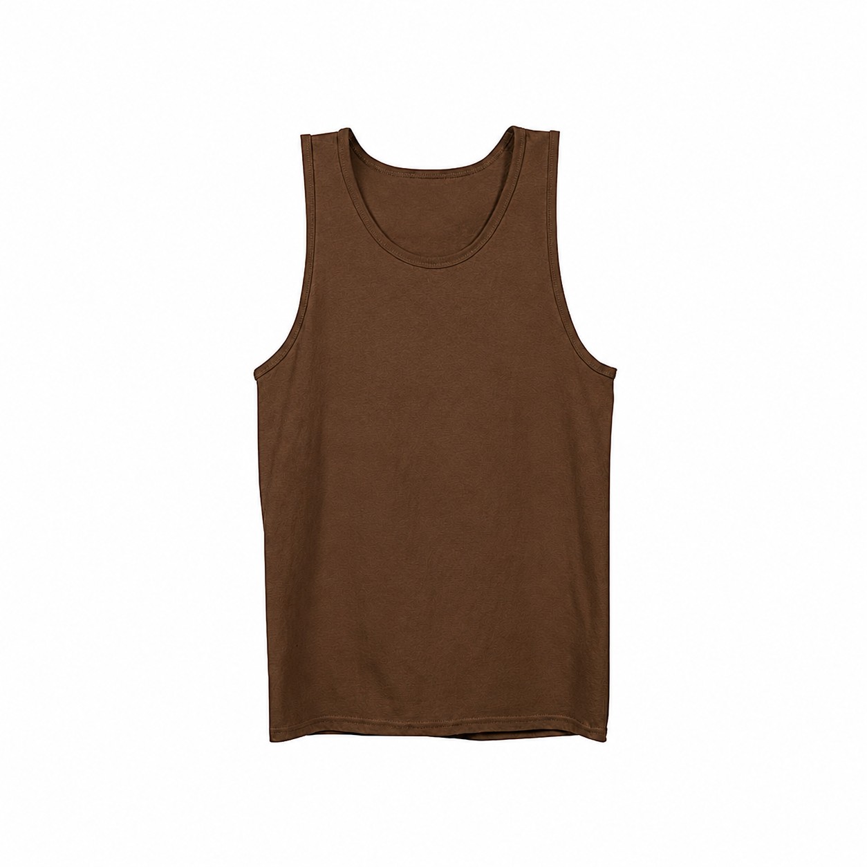 Classic Cotton Men's Tank Top — Brown
