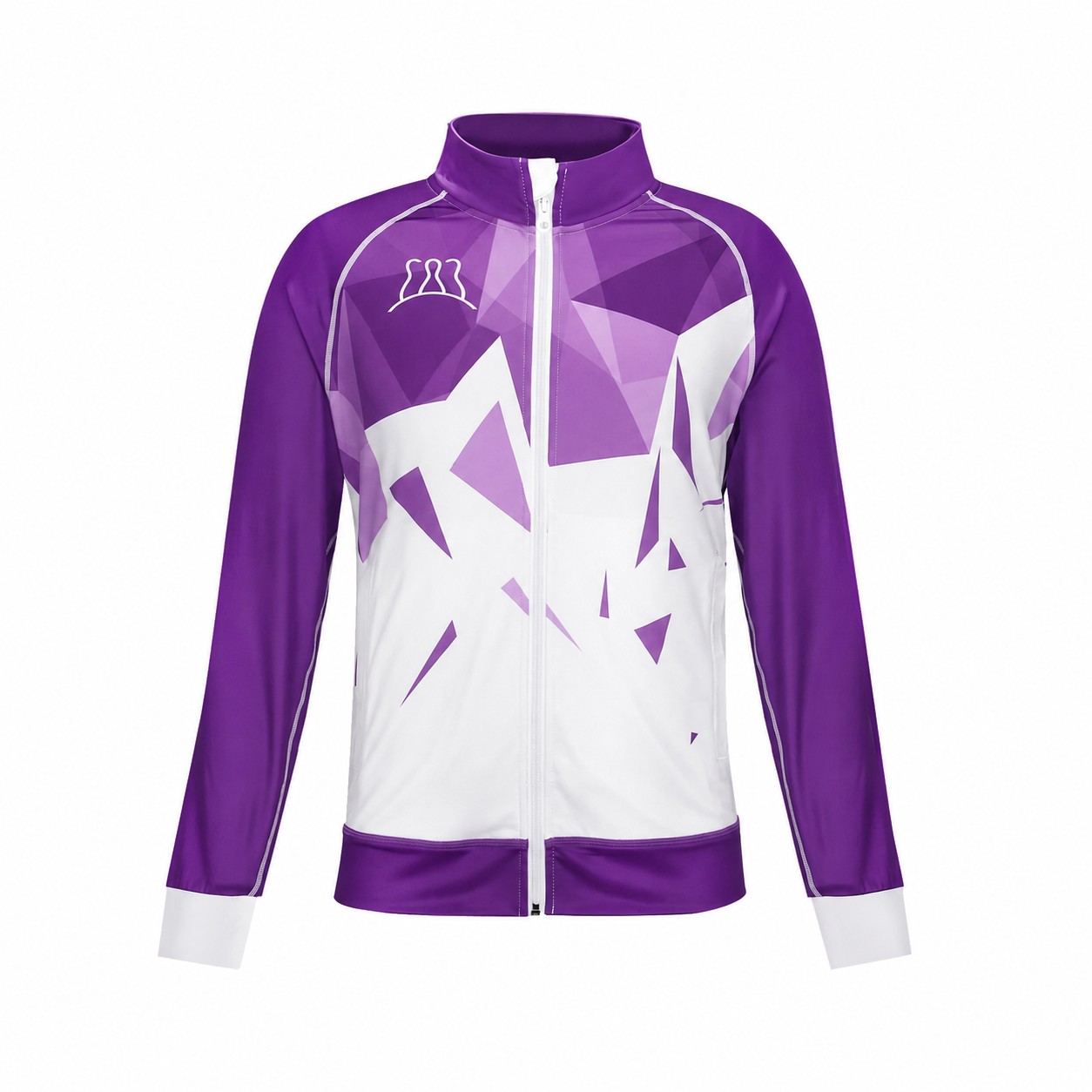 Full Zip Raglan Training Jacket — Purple