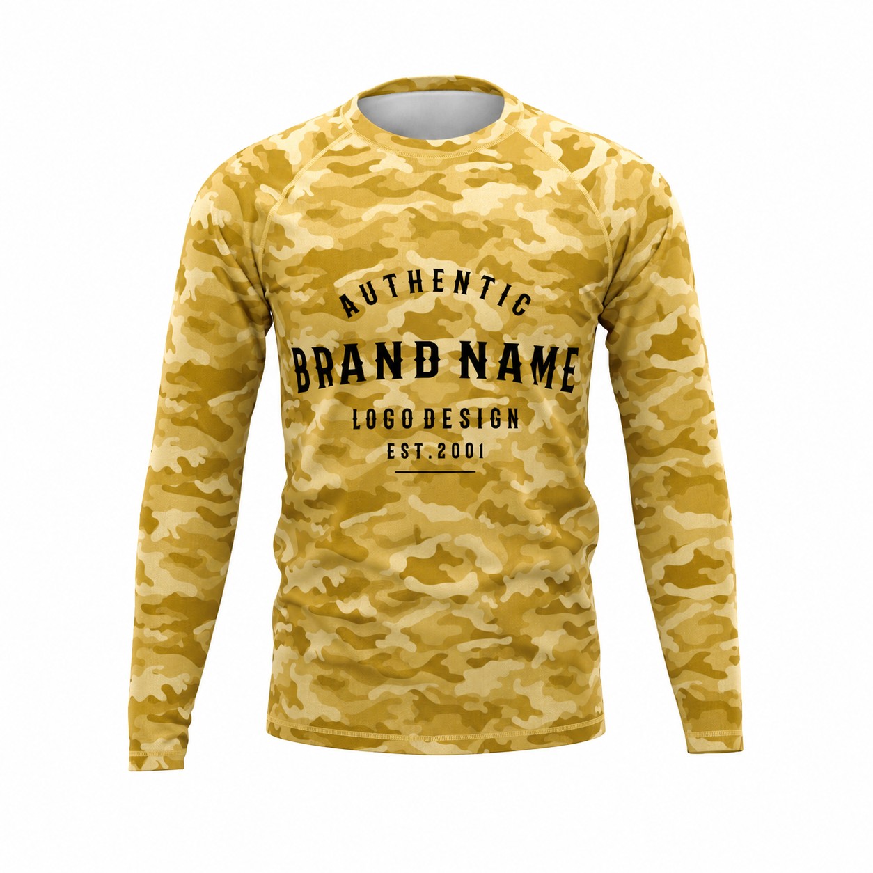 Raglan Sleeve Workout Shirt — Gold
