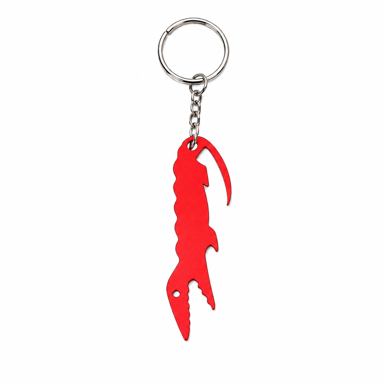 Aluminum Alligator Bottle Opener Keychain — view 2