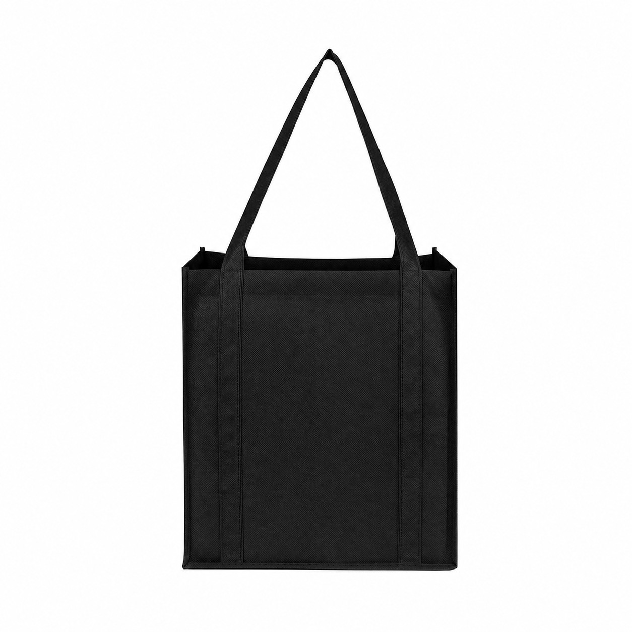 Reinforced Handles Tote Bag — Black