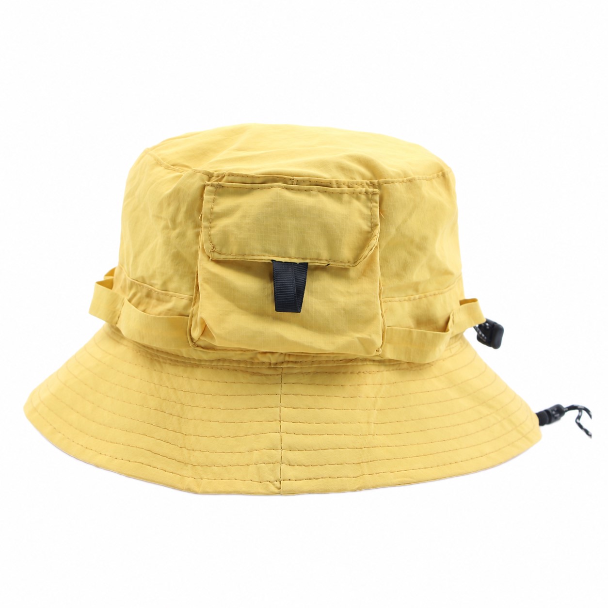 Polyester Packable Boonie Sun Hat — Yellow