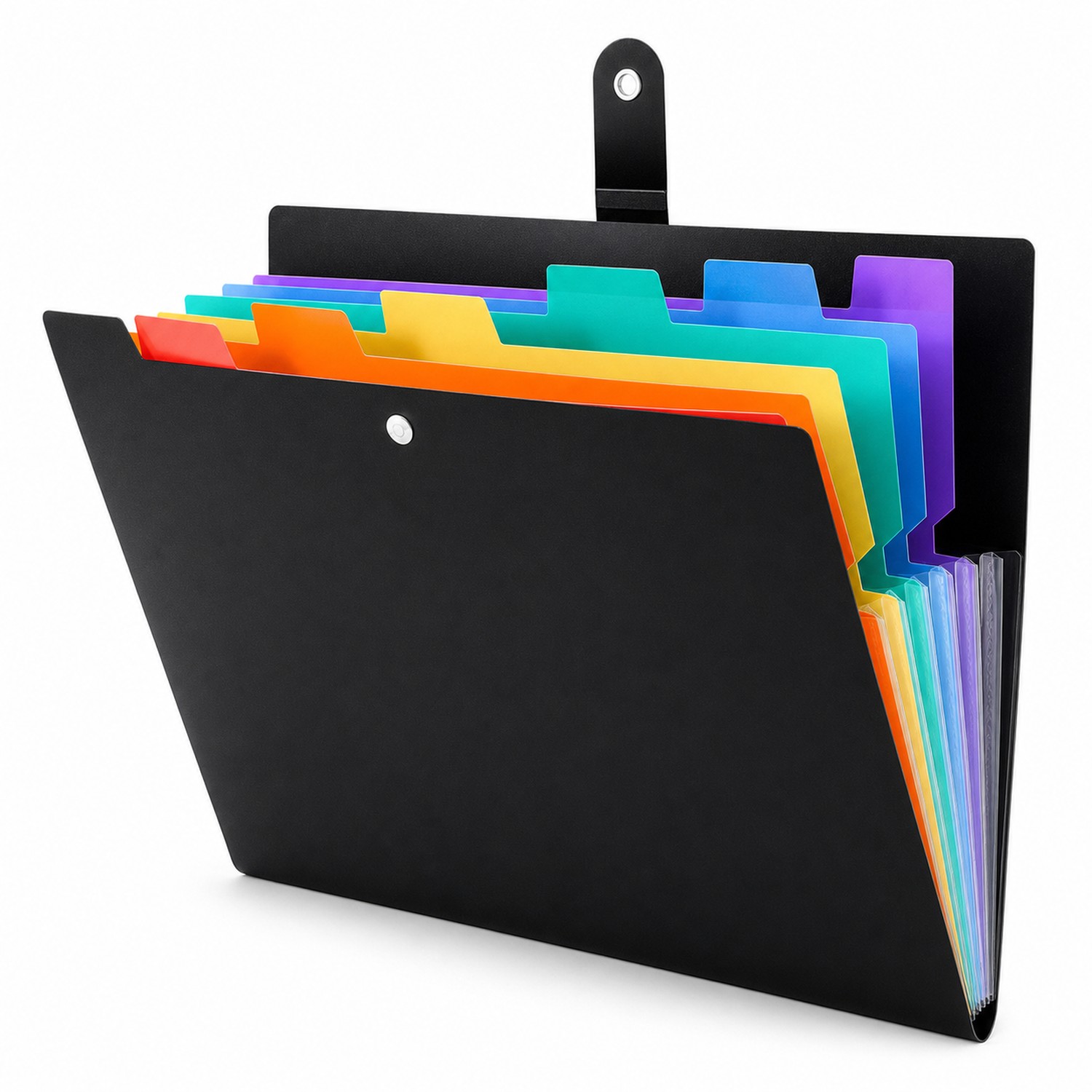 Seven Pocket Plastic File Organizer — view 2