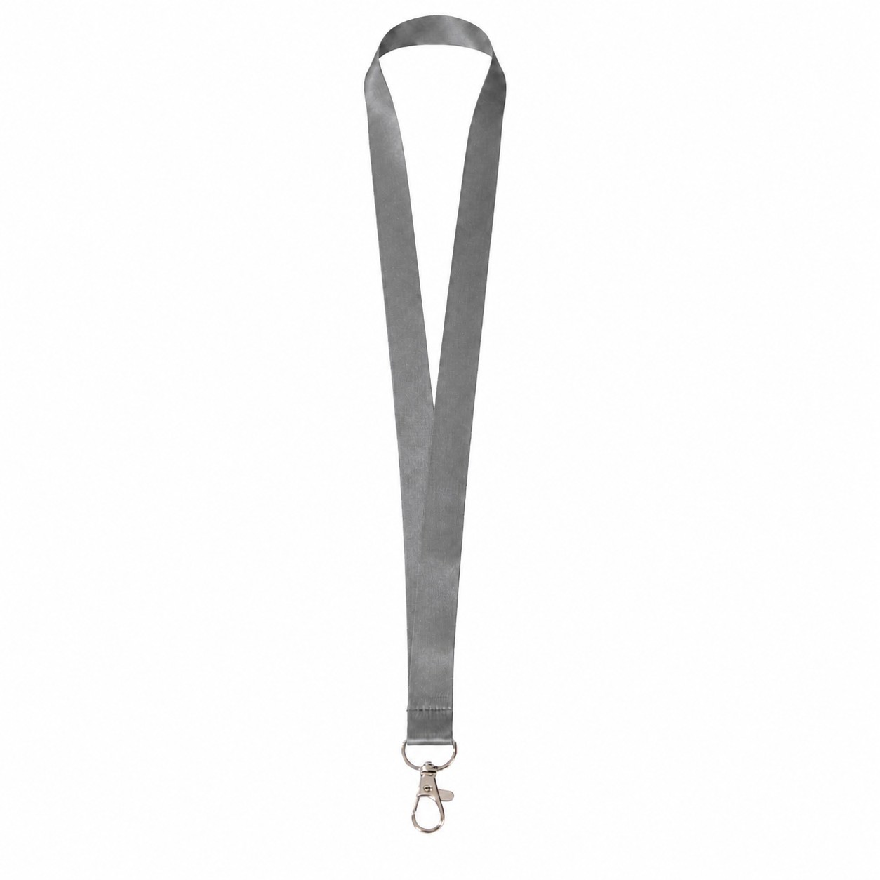 Recycled RPET Badge Lanyard — Gray