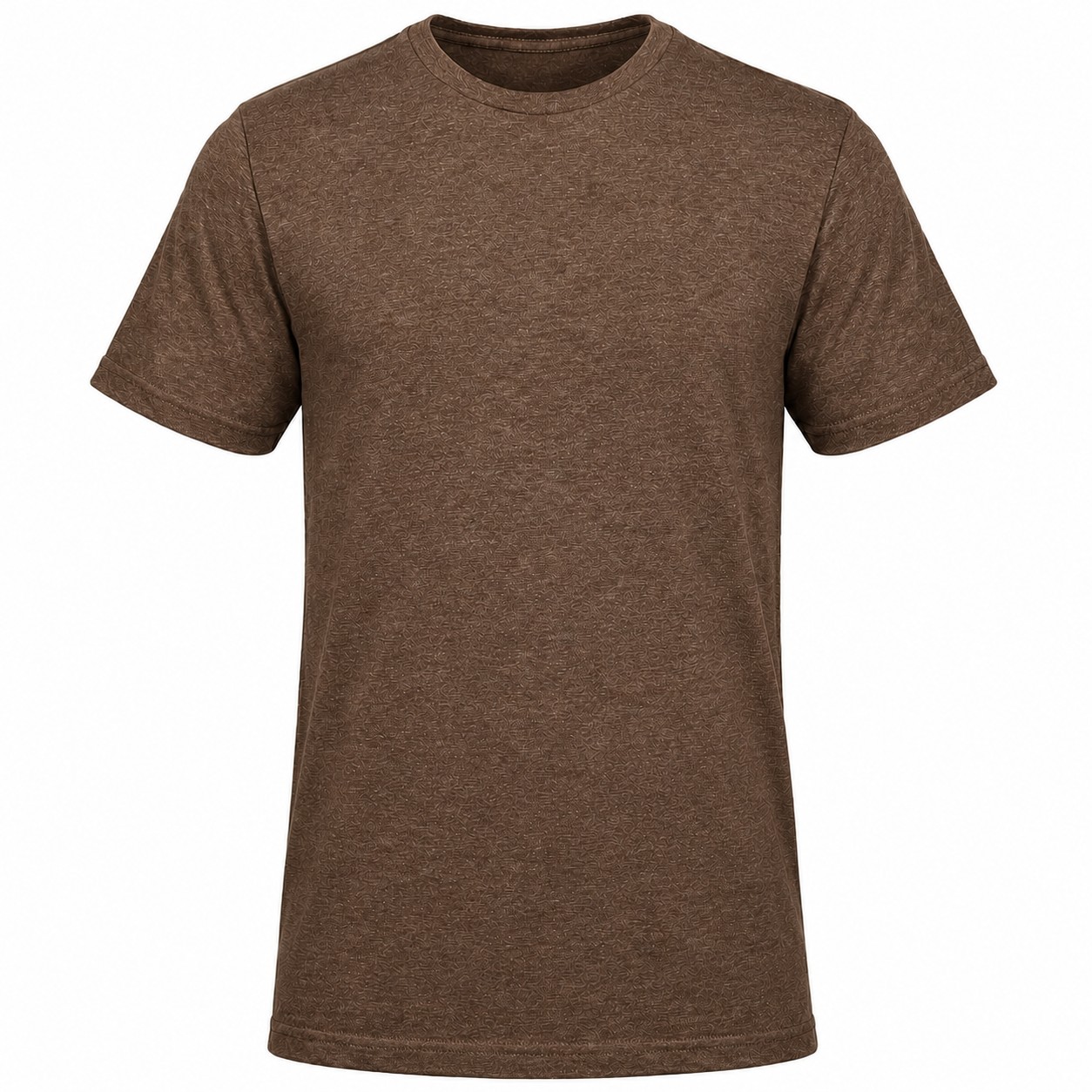 Ringspun Cotton Polyester T Shirt — Brown