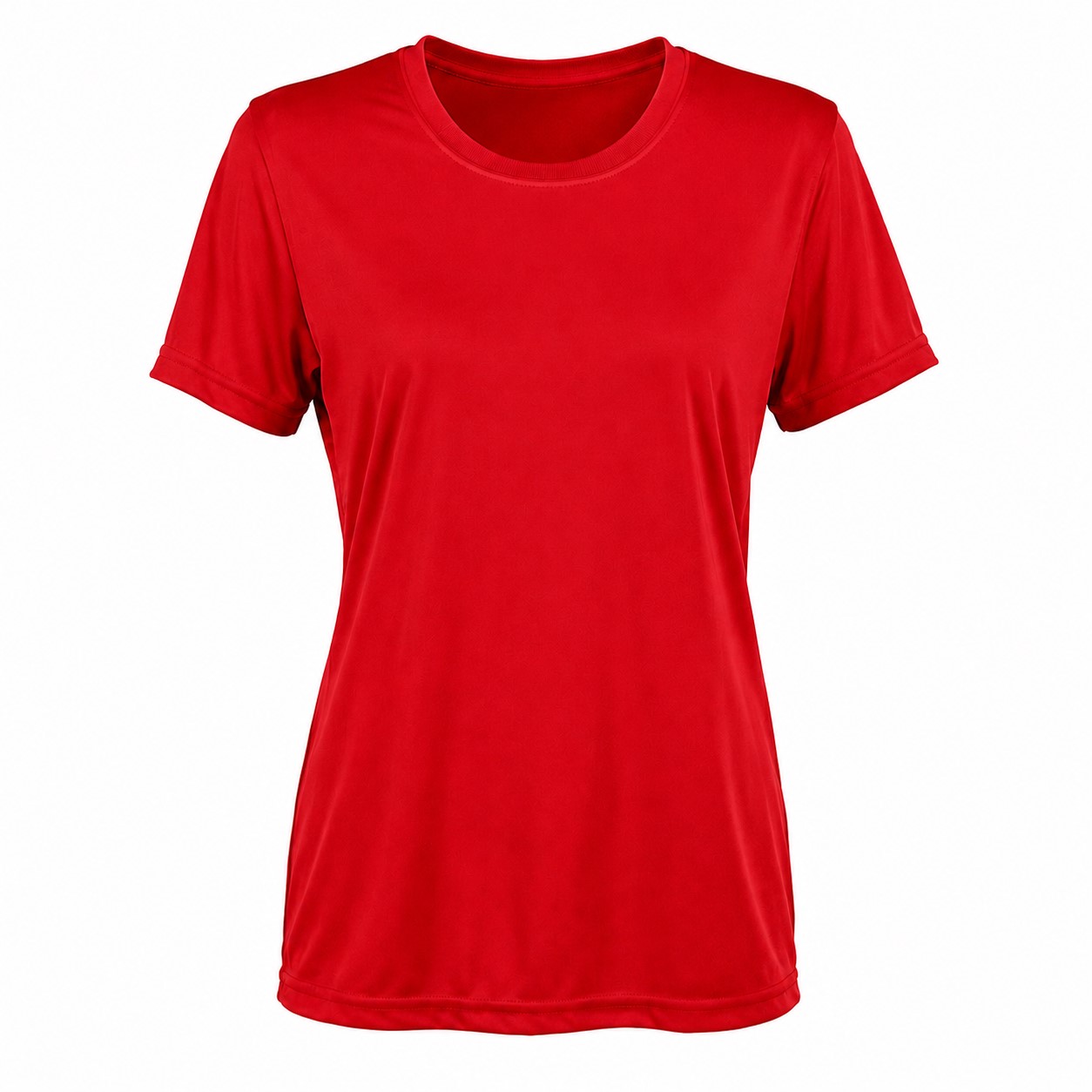 Women's 3.8-Ounce Polyester Athletic T-Shirt — Red