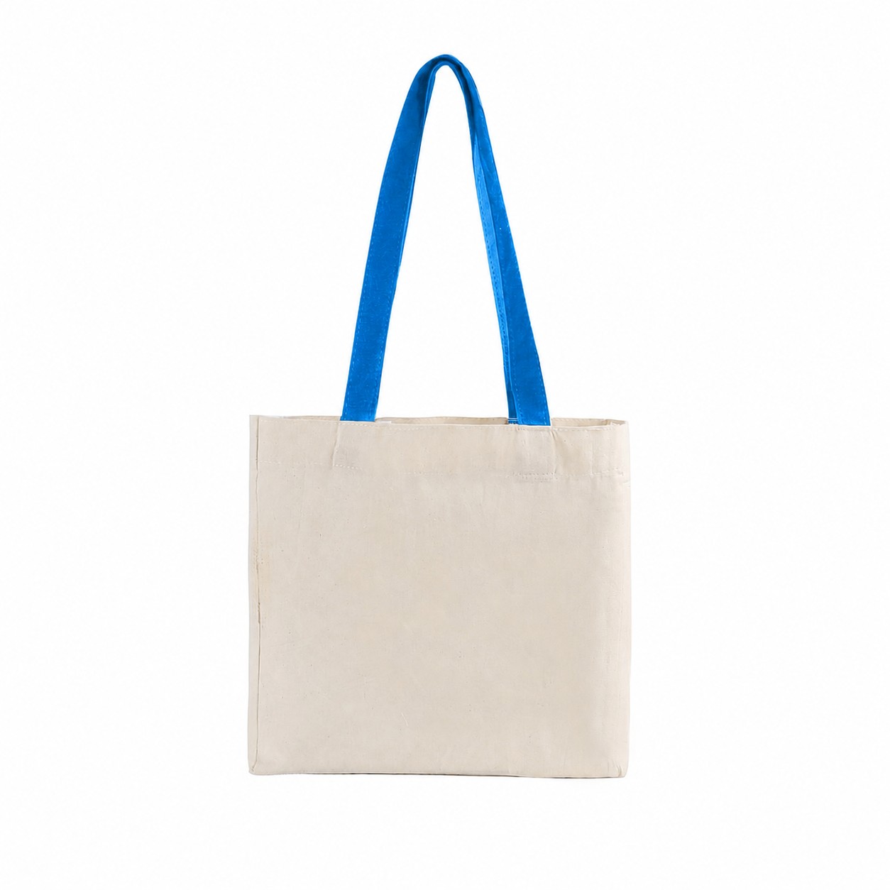 Cotton Adjustable Strap Tote Bag — Blue
