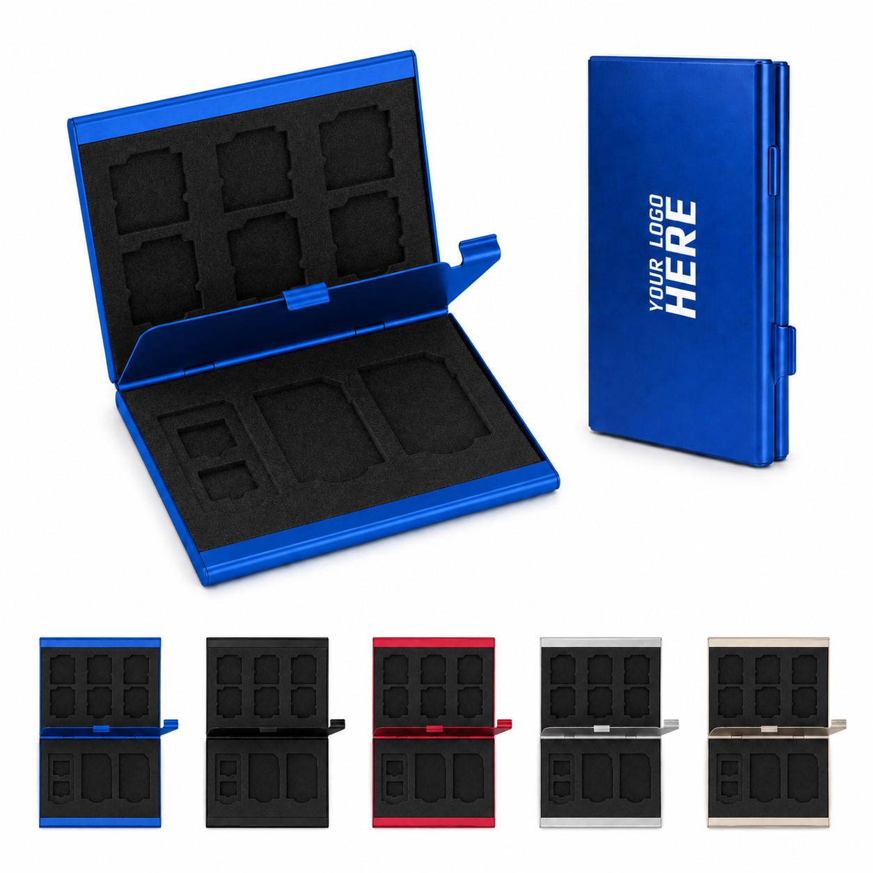 Memory Card Storage Case With Aluminum Alloy Shell