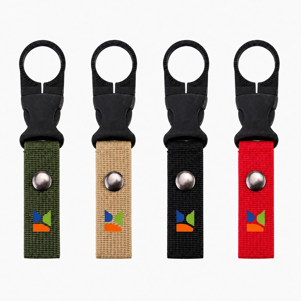 Bottle Holder Clip With Reinforced Webbing