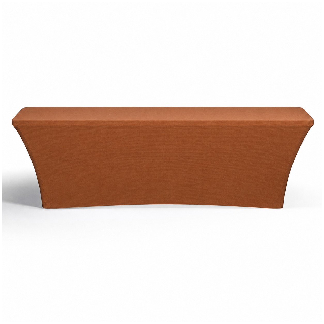 8-Foot Standard Stretch Table Cover — Copper Brown