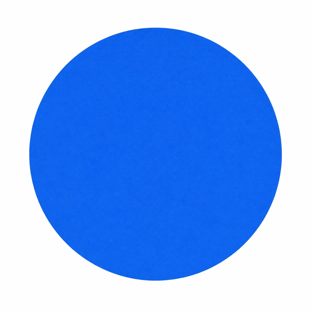 Eight Inch Round Fabric Mouse Pad — Blue