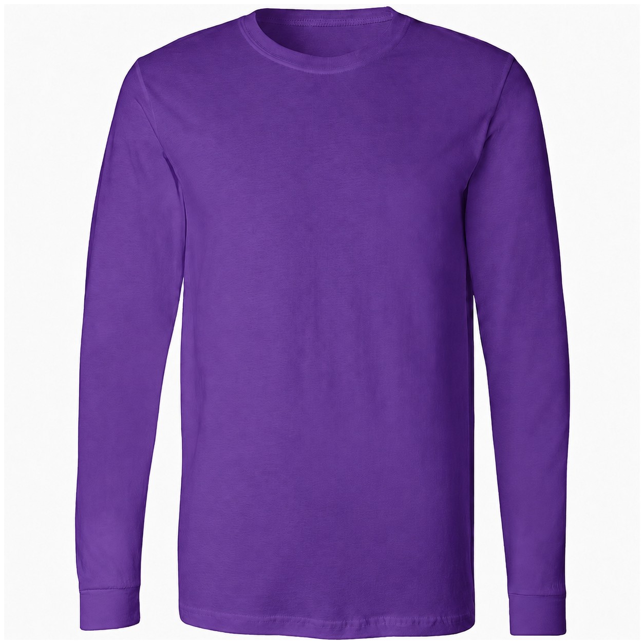 Men's Combed Cotton Long Sleeve Shirt — Purple
