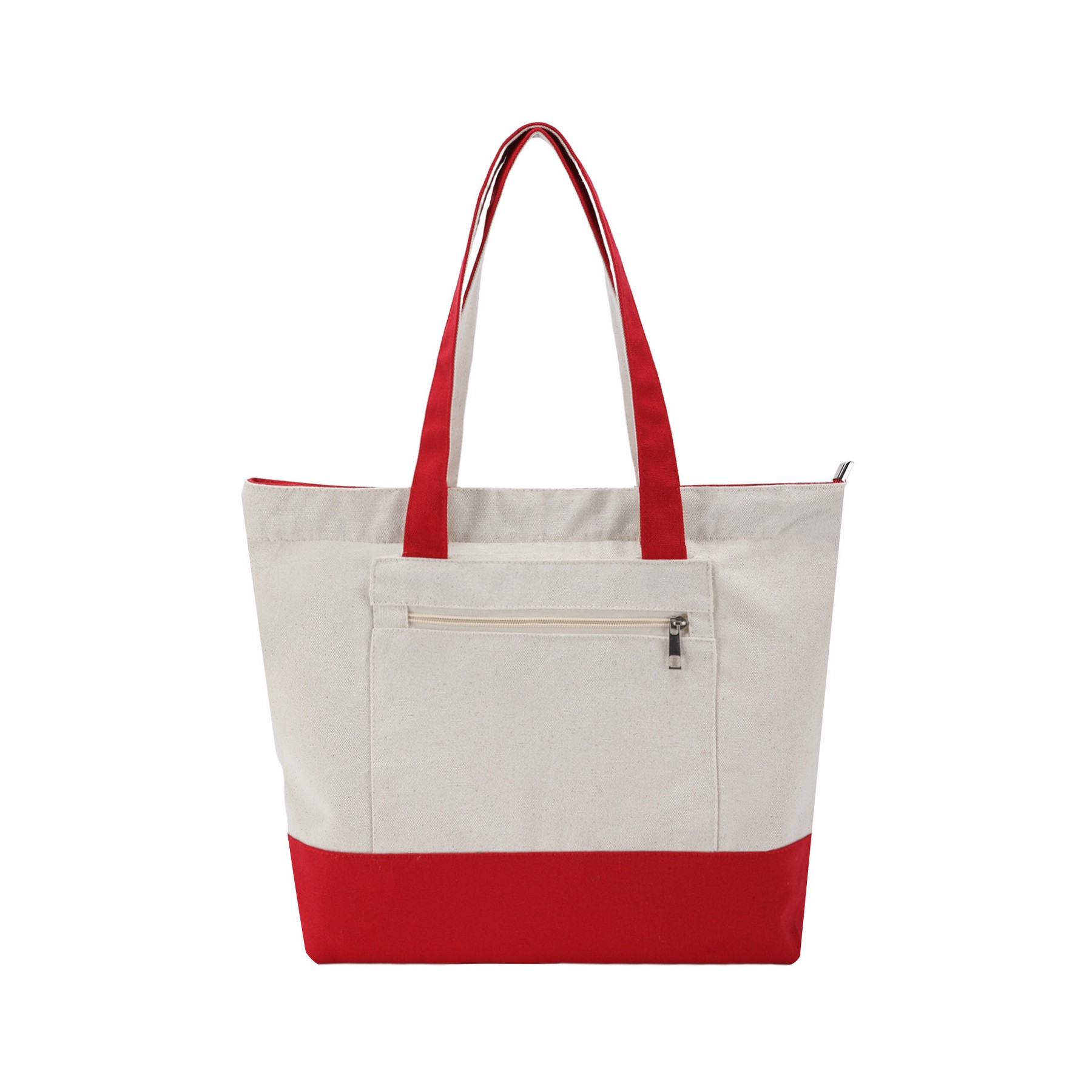 12 Oz Cotton Zipper Tote Bag — view 2