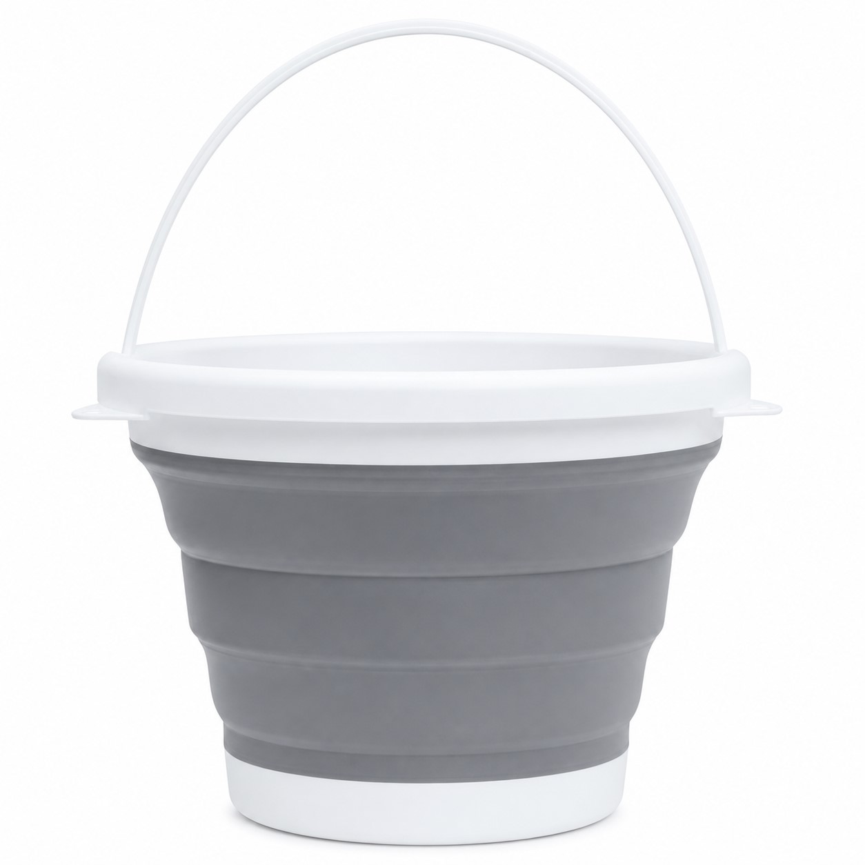 Handled Polypropylene Collapsible Utility Bucket — view 2