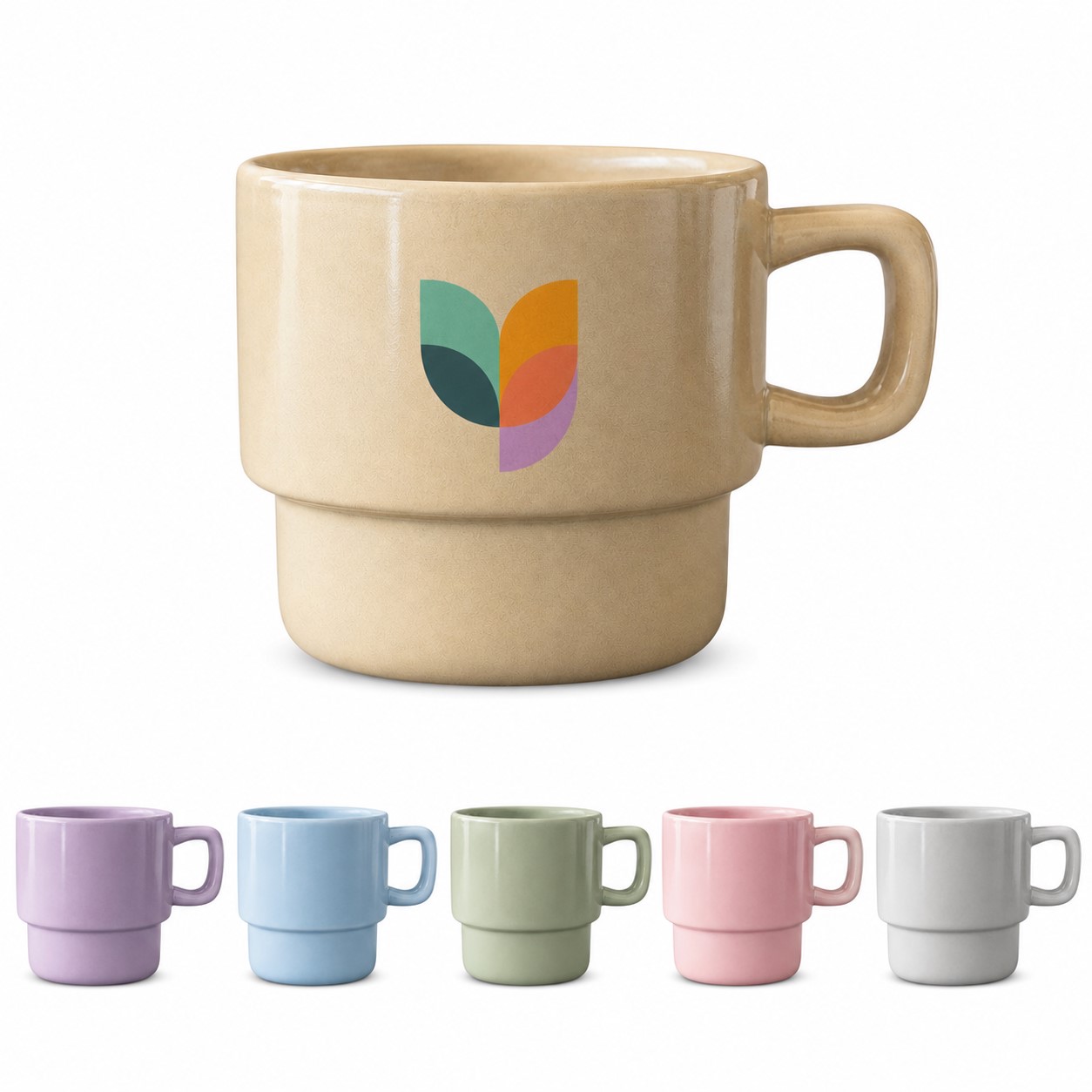 Stackable 10 Oz Ceramic Mug