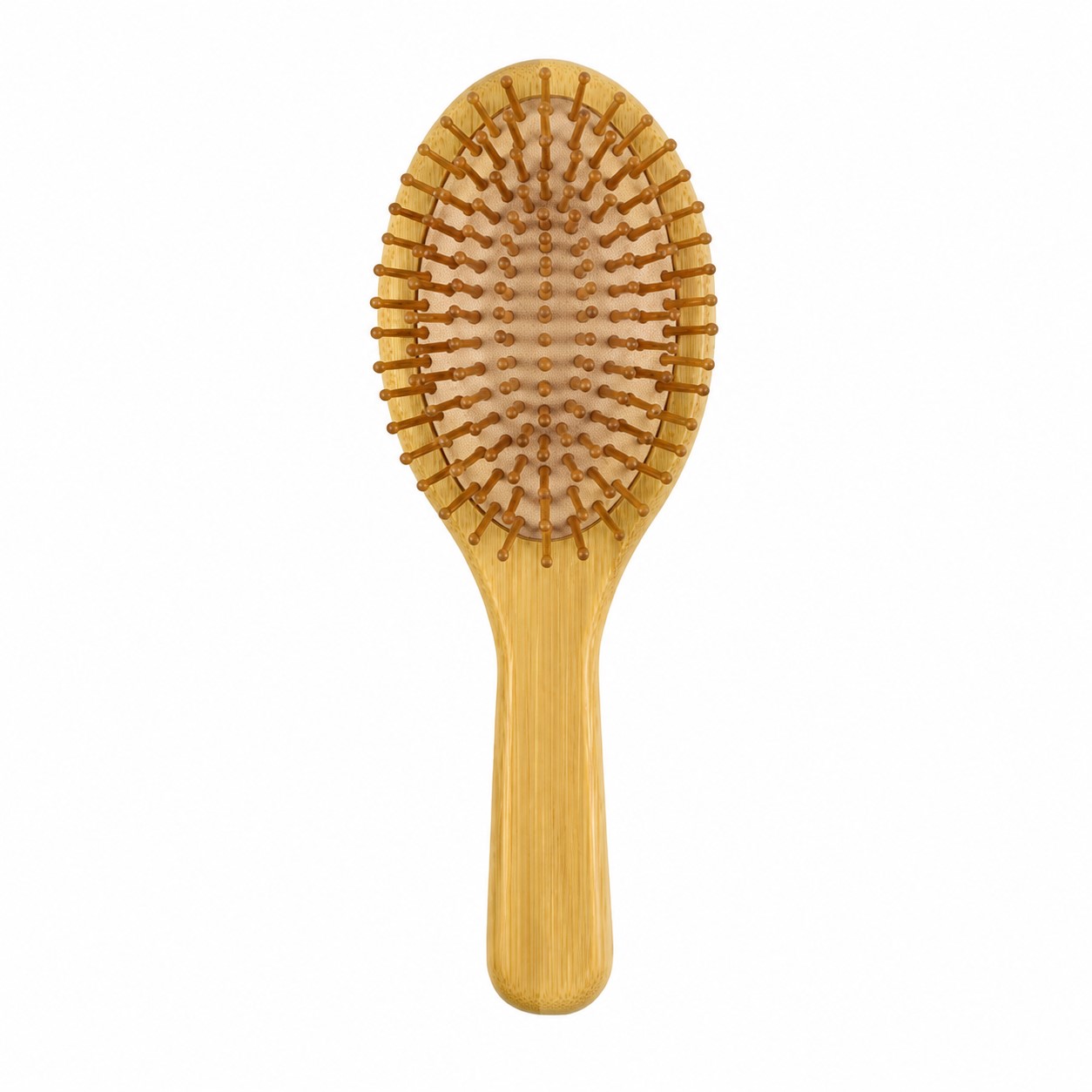 Wide Oval Bamboo Paddle Hair Brush — view 2