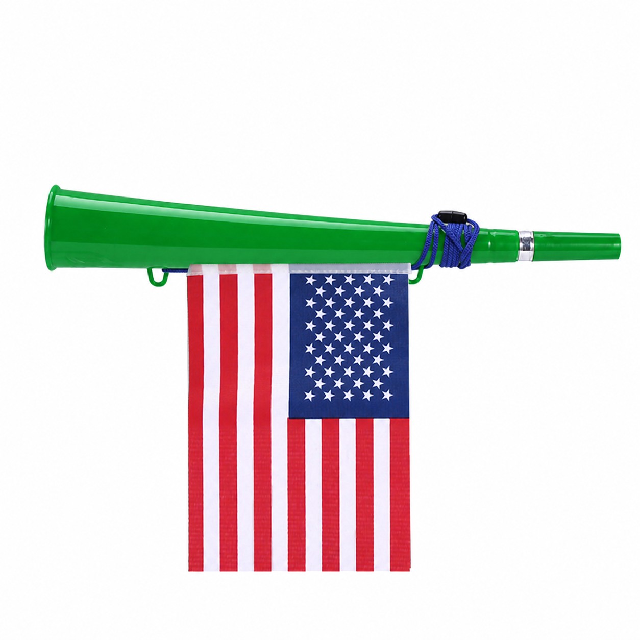 Stadium Cheer Horn Flag Set — Green