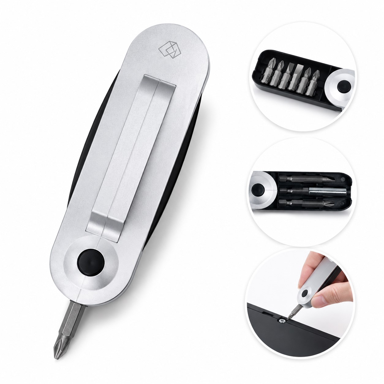 Foldable Steel Multi Bit Screwdriver Kit