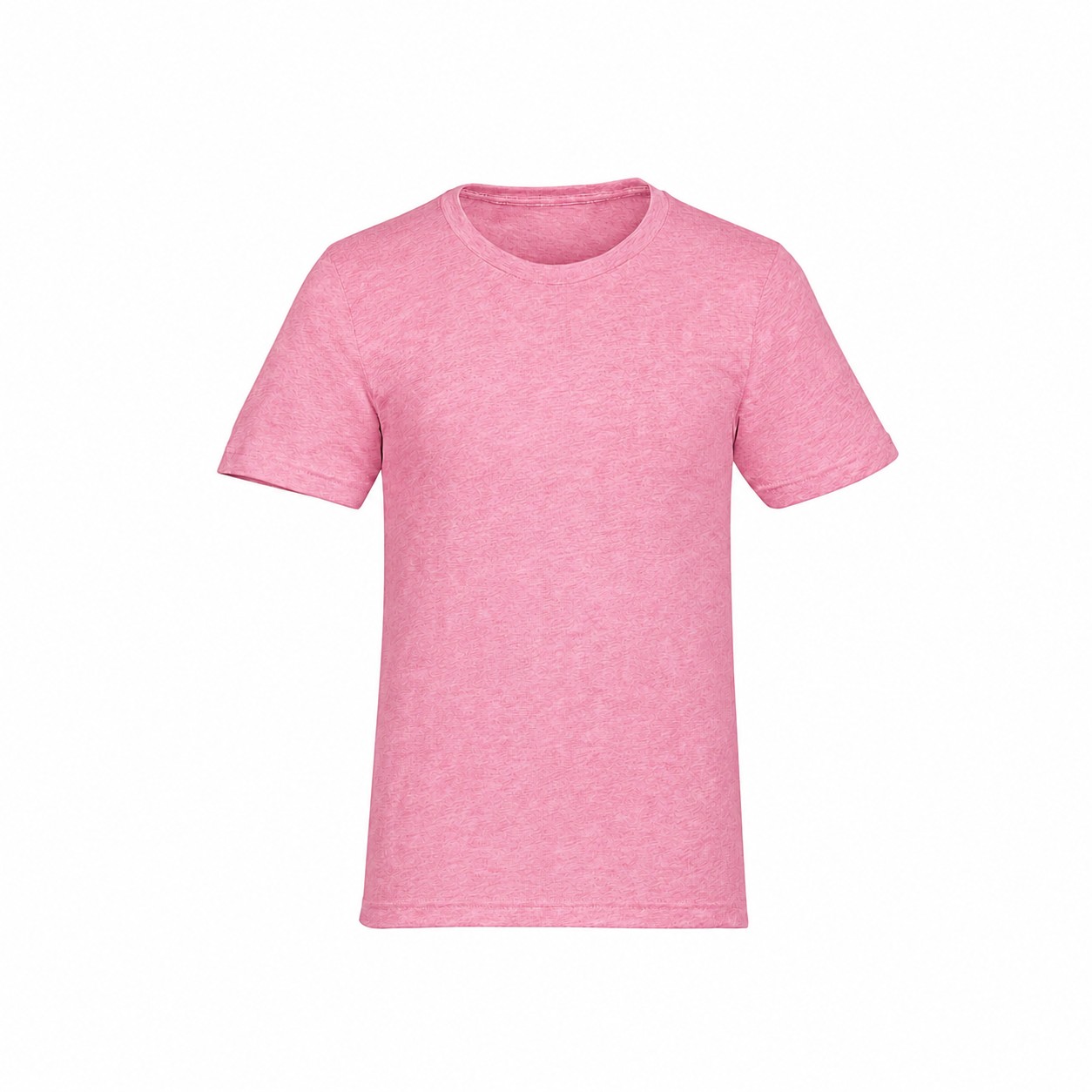 Heather Ringspun Crewneck T Shirt — Pink