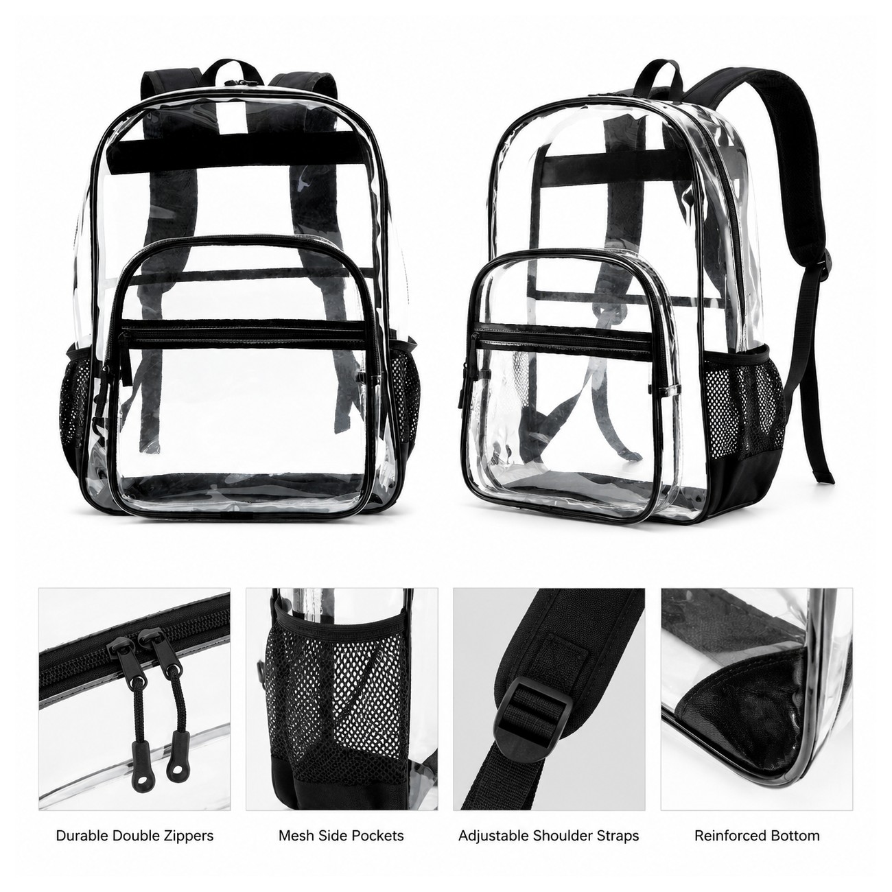 Clear PVC School Backpack