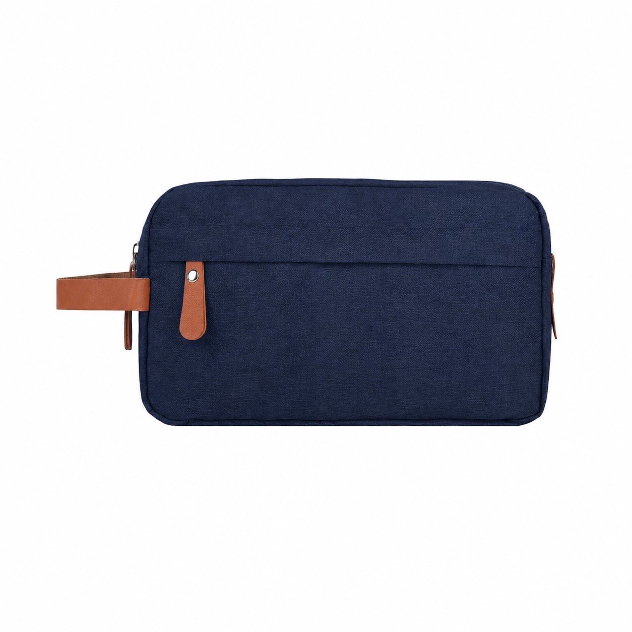 300D Polyester Roomy Toiletry Bag — Navy Blue