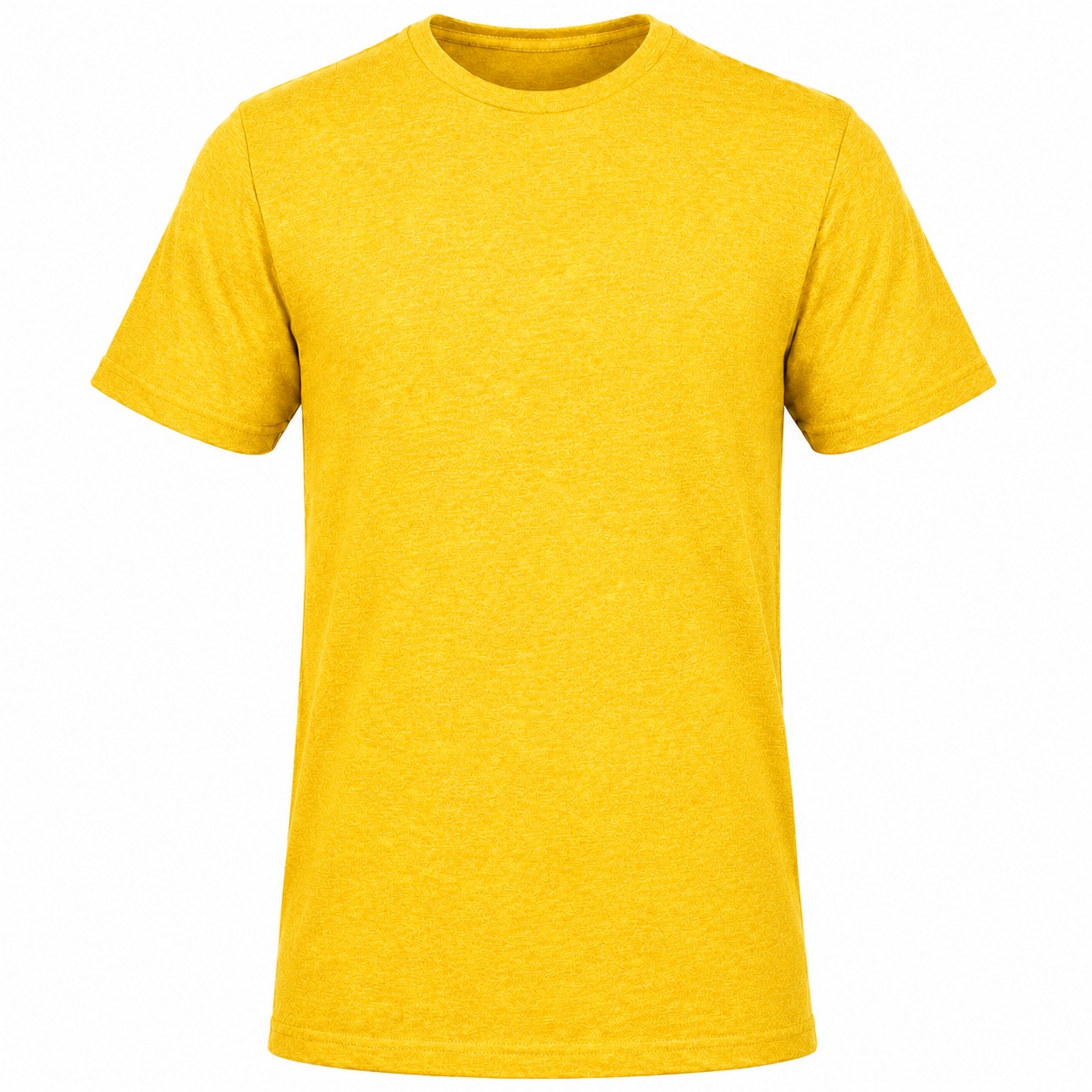 Ringspun Cotton Polyester T Shirt — Yellow