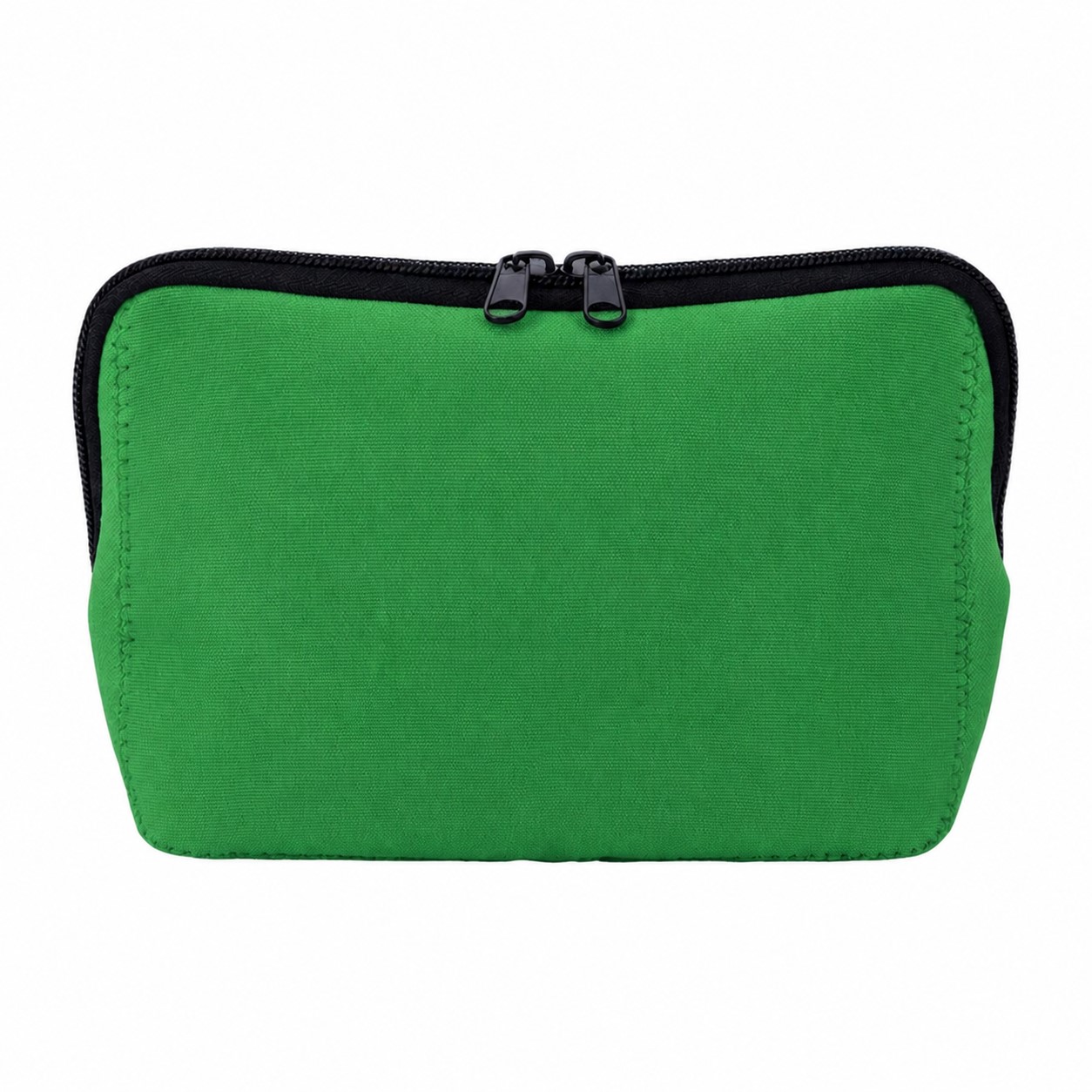 Neoprene Smooth Surface Toiletry Bag — Green