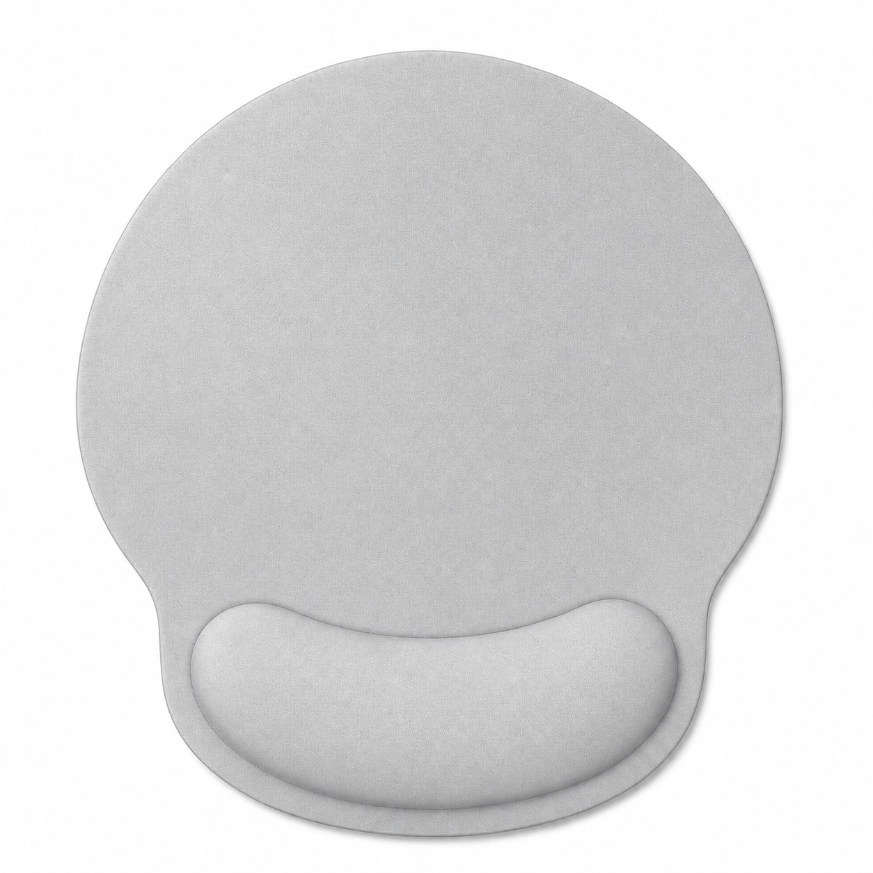 Ergonomic Gel Wrist Rest Mouse Pad — Silver