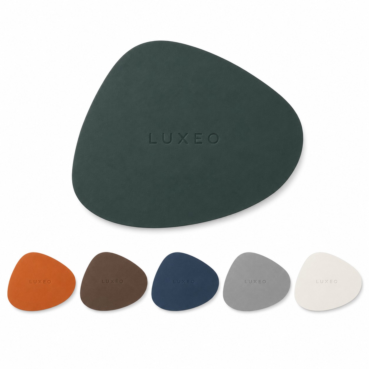 Teardrop PU Leather Table Coaster