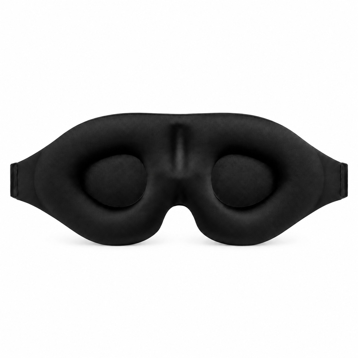 Contoured Blackout Fabric Sleep Mask — Black
