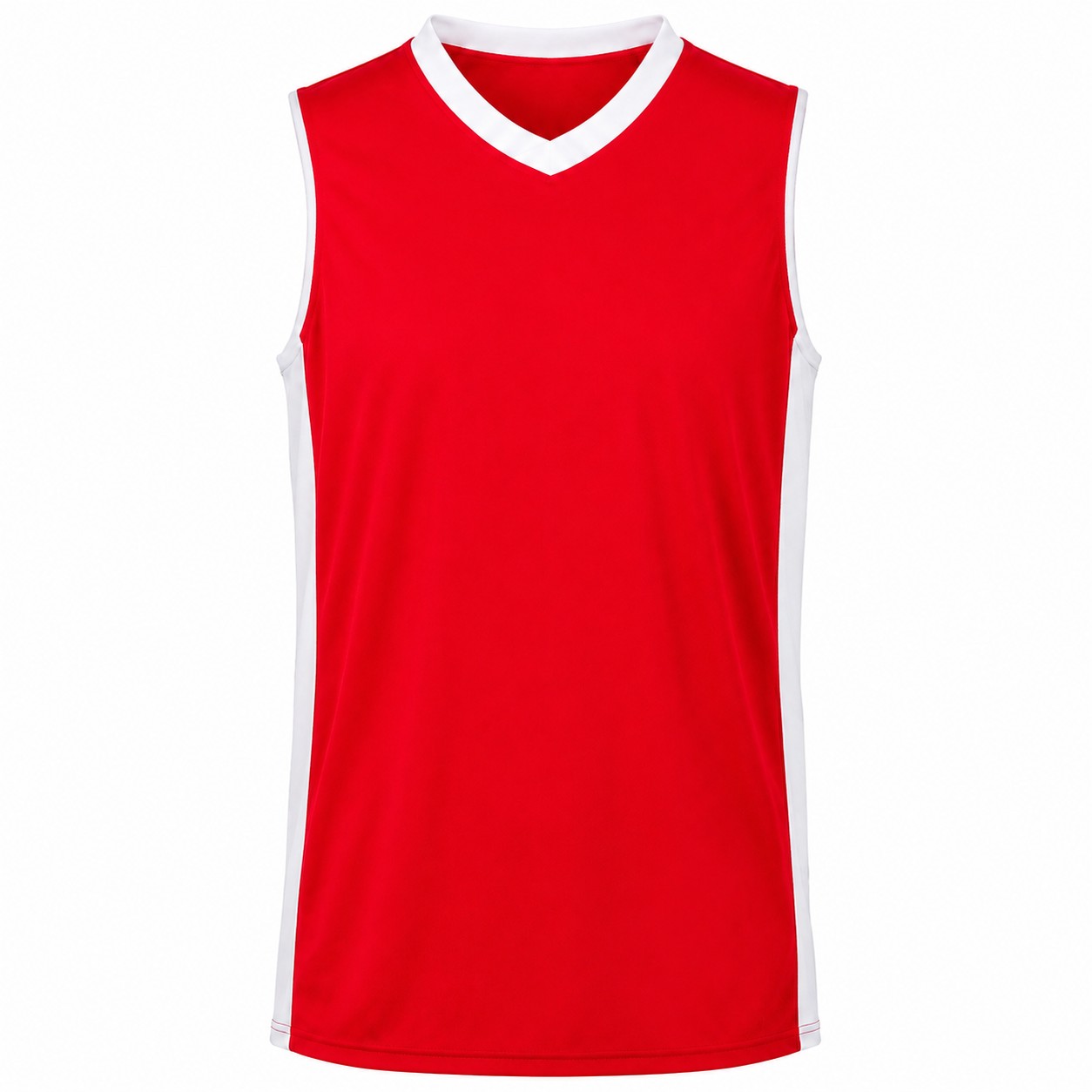 Men's Polyester Basketball Jersey — Red
